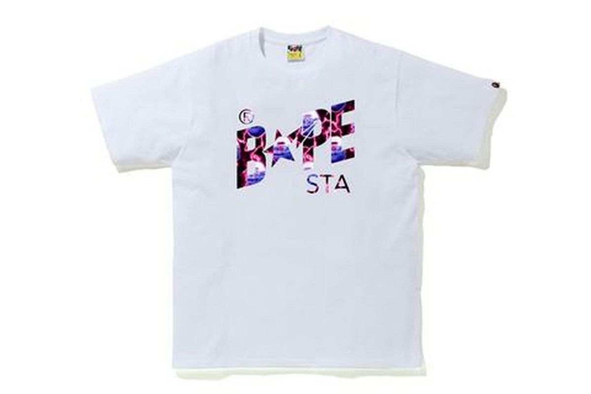 Bape Sale 🔥 Bape Lightning Bape Sta Logo Tee White Size US XL / EU 56 / 4 - 2 Thumbnail