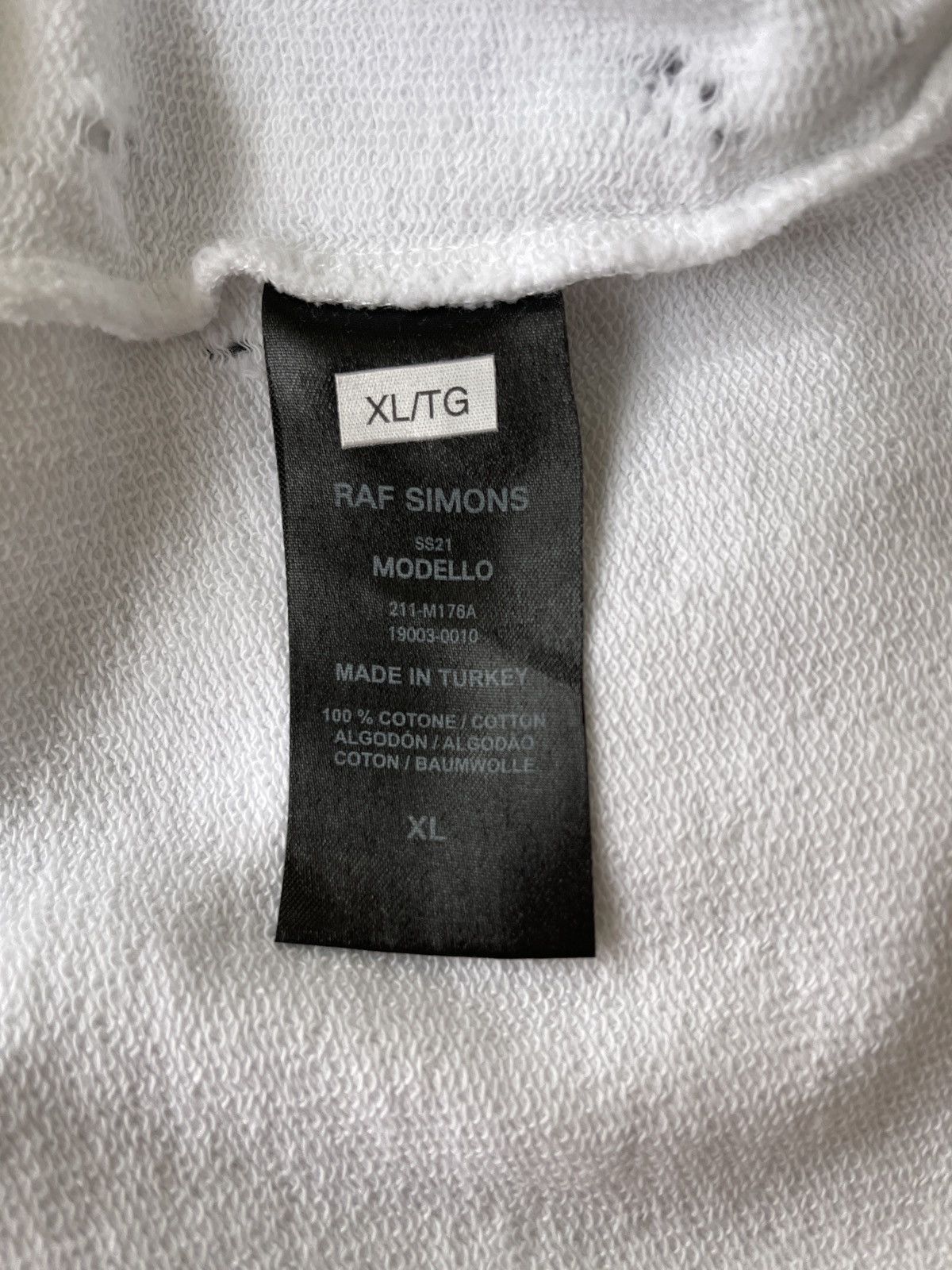 Raf Simons Raf Simons White 'Sun Dance' Hoodie Size US XL / EU 56 / 4 - 8 Thumbnail