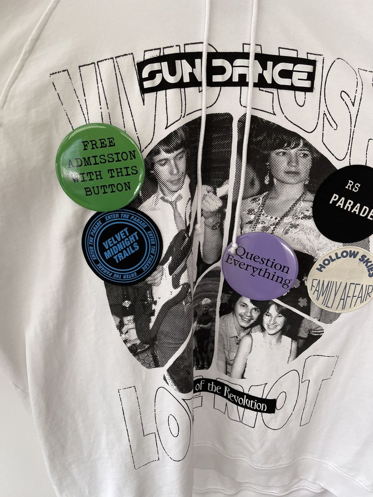 Raf Simons Raf Simons White 'Sun Dance' Hoodie Size US XL / EU 56 / 4 - 3 Thumbnail