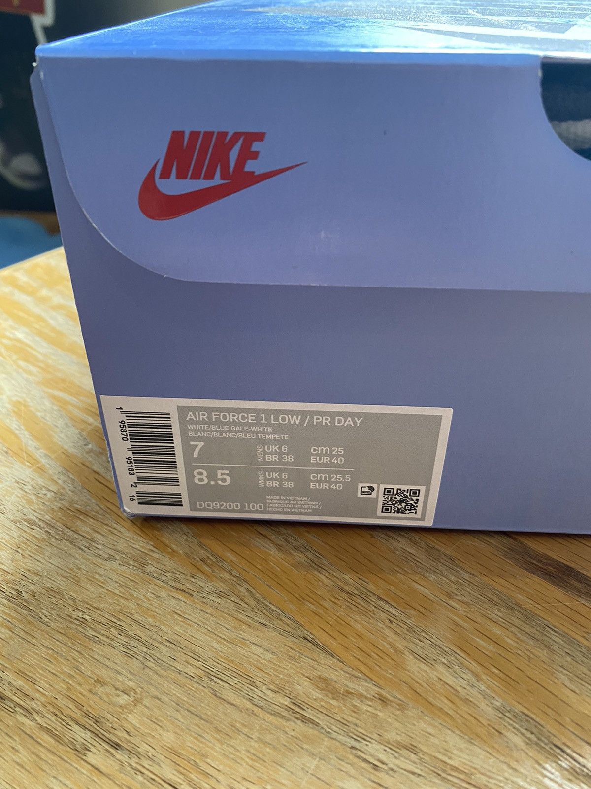 Nike Nike Air Force Puerto Rico Size 7 Size US 7 / EU 40 - 14 Thumbnail