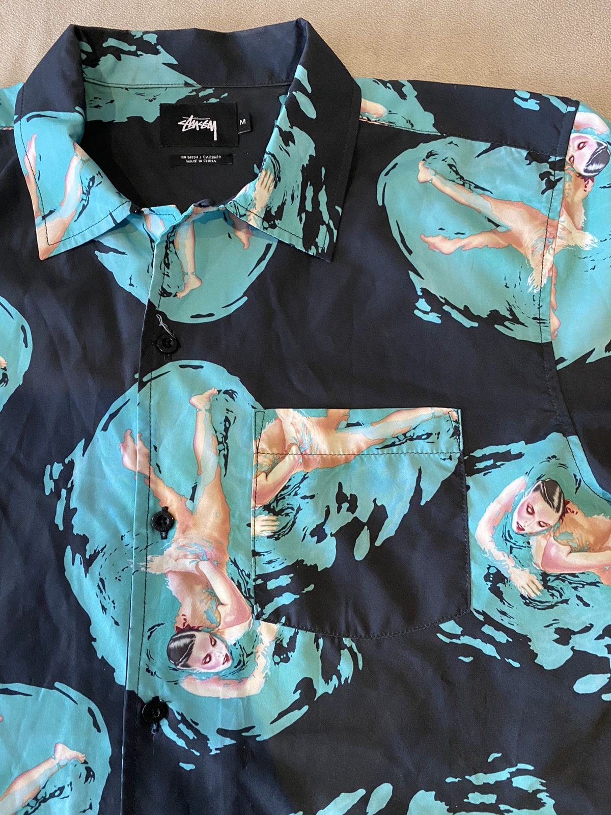 Stussy Stussy Short Sleeve Botton Up Size M Size US M / EU 48-50 / 2 - 2 Thumbnail