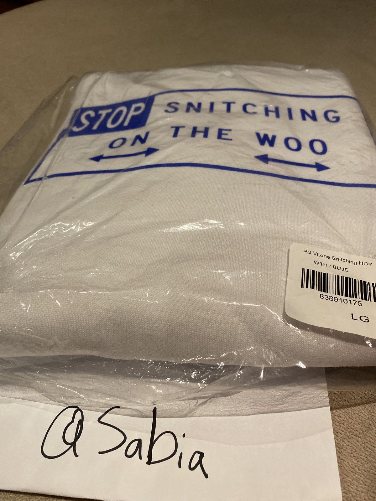 Vlone Pop Smoke x Vlone Stop Snitching Hoodie Size US L / EU 52-54 / 3 - 8 Thumbnail