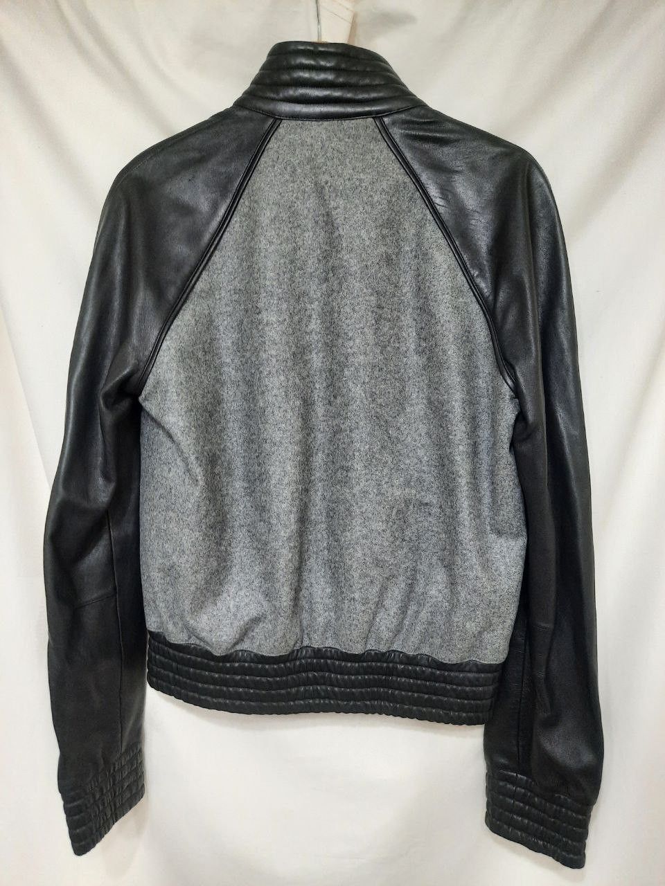 Dior × Hedi Slimane AW04 FW04 VOTC Varsity Leather Wool Bomber Jacket Size US S / EU 44-46 / 1 - 2 Thumbnail