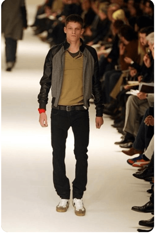Dior × Hedi Slimane AW04 FW04 VOTC Varsity Leather Wool Bomber Jacket Size US S / EU 44-46 / 1 - 8 Thumbnail