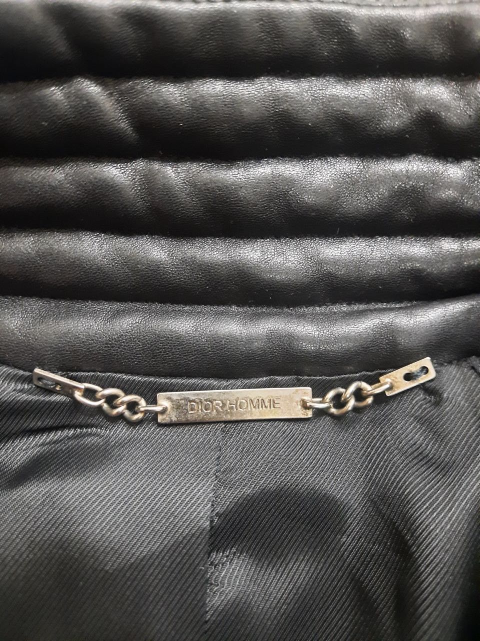 Dior × Hedi Slimane AW04 FW04 VOTC Varsity Leather Wool Bomber Jacket Size US S / EU 44-46 / 1 - 4 Thumbnail