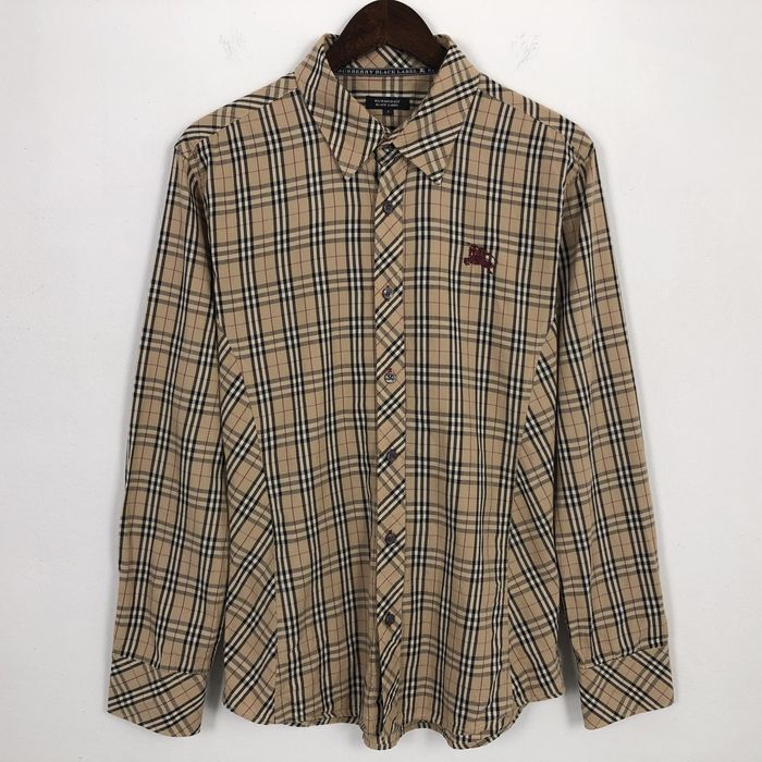 Vintage Vintage Burberry London Black Label Nova Check Shirt | Grailed