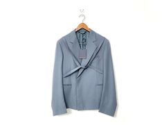 Louis Vuitton Single-Breasted Wool Pont Neuf Suit Night Blue. Size 48