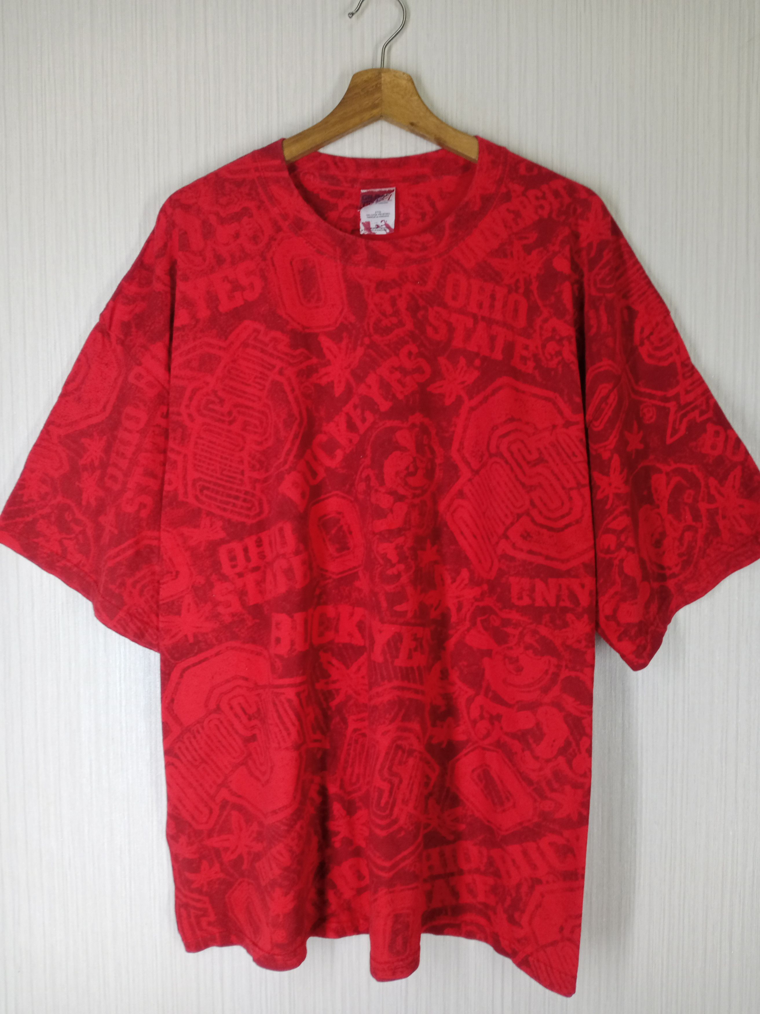 Vintage Rare Vintage Ohio State Buckeyes Fullprint Tshirt Size US XXL / EU 58 / 5 - 1 Thumbnail