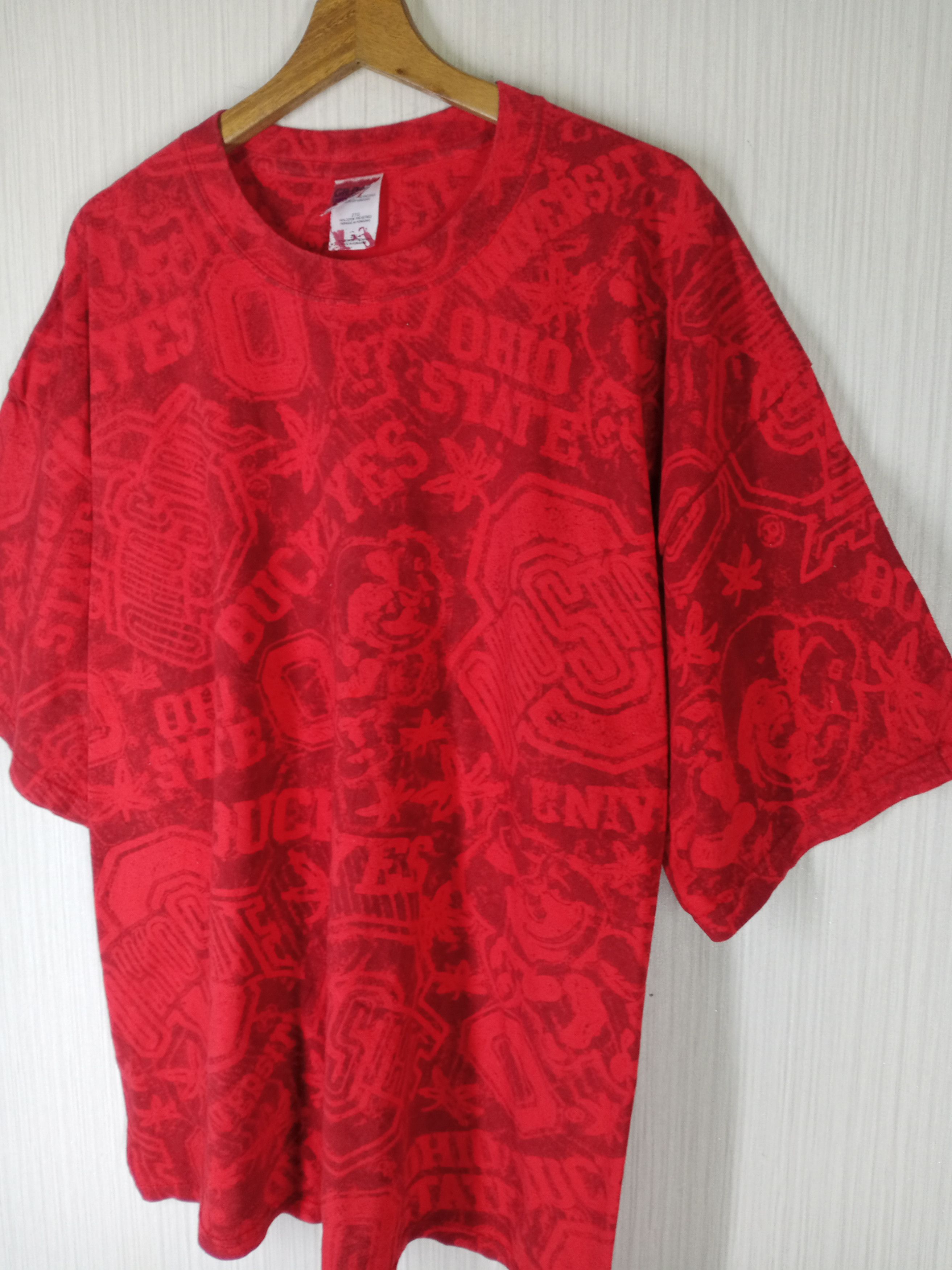 Vintage Rare Vintage Ohio State Buckeyes Fullprint Tshirt Size US XXL / EU 58 / 5 - 3 Thumbnail
