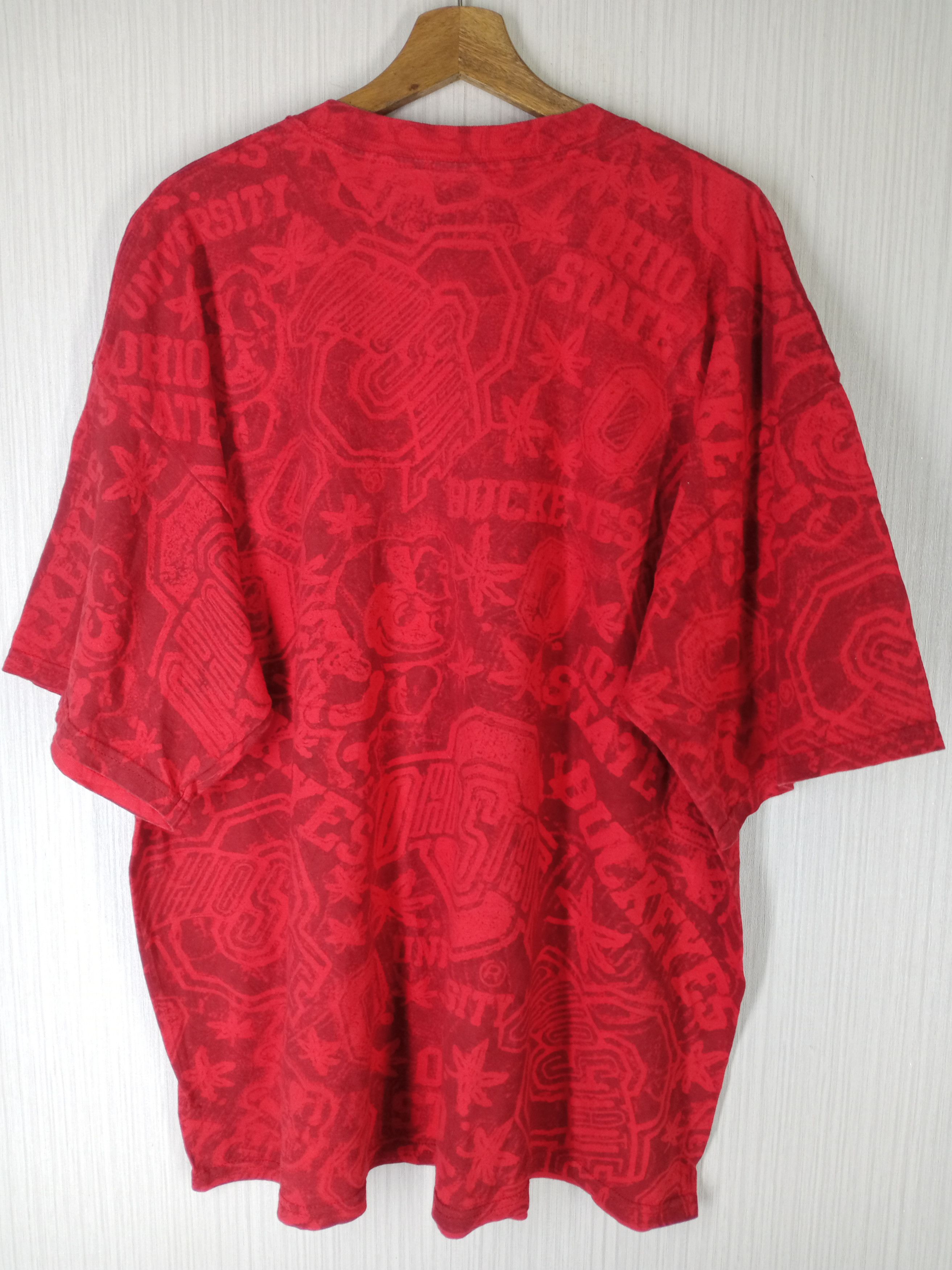 Vintage Rare Vintage Ohio State Buckeyes Fullprint Tshirt Size US XXL / EU 58 / 5 - 2 Thumbnail