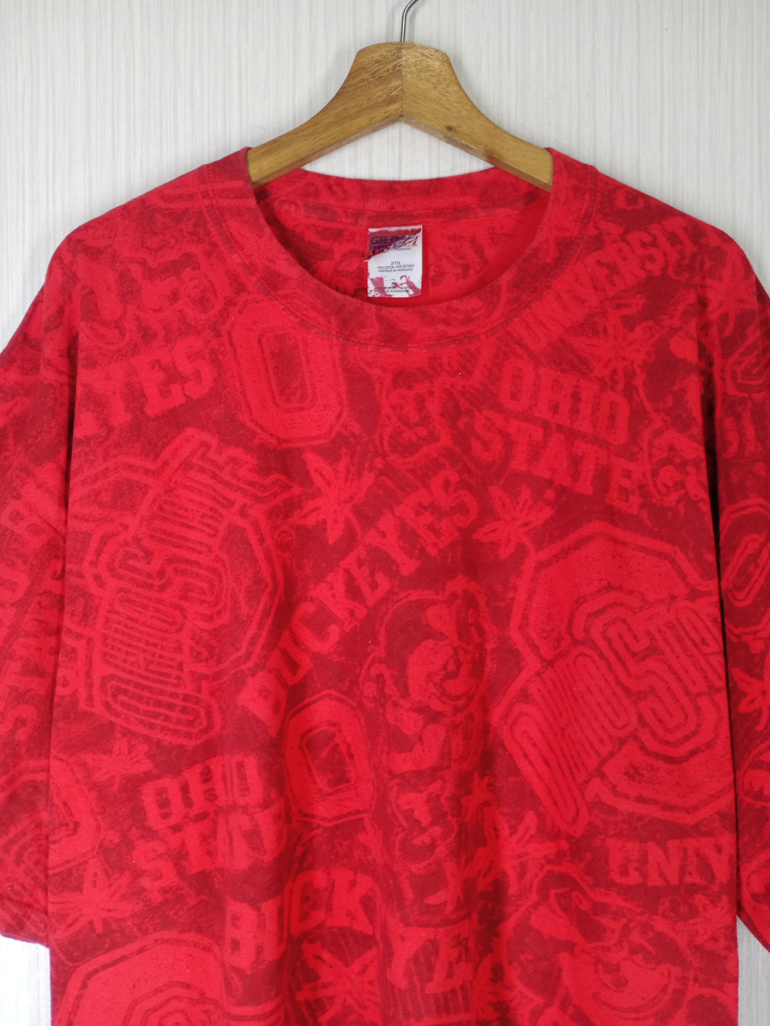Vintage Rare Vintage Ohio State Buckeyes Fullprint Tshirt Size US XXL / EU 58 / 5 - 4 Thumbnail