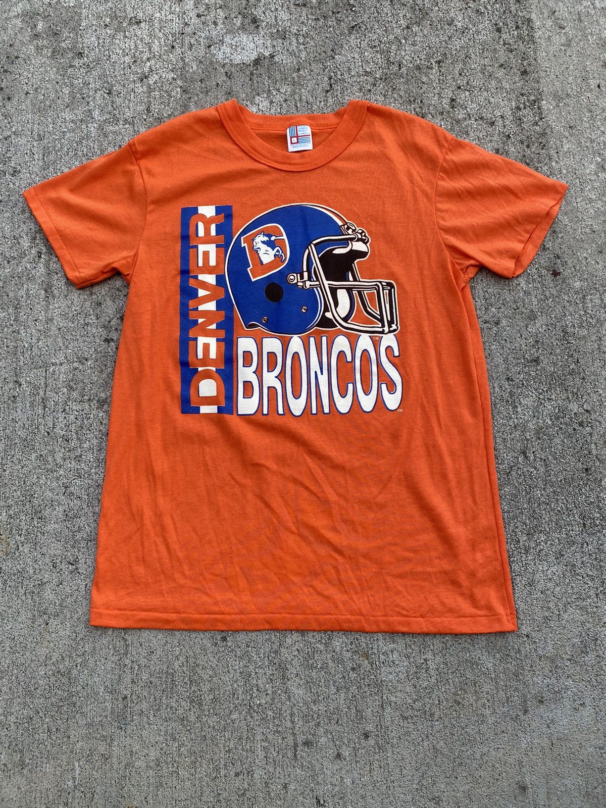 NFL × Vintage Vintage 80’s Denver Broncos NFL Single Stitch Shirt Size US L / EU 52-54 / 3 - 1 Thumbnail