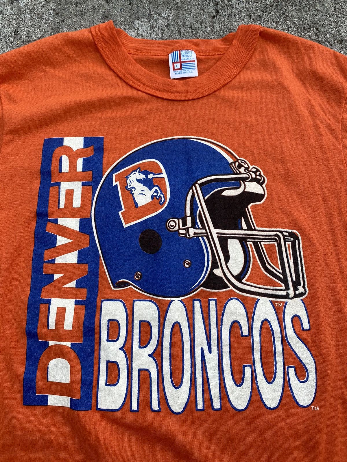 NFL × Vintage Vintage 80’s Denver Broncos NFL Single Stitch Shirt Size US L / EU 52-54 / 3 - 2 Thumbnail