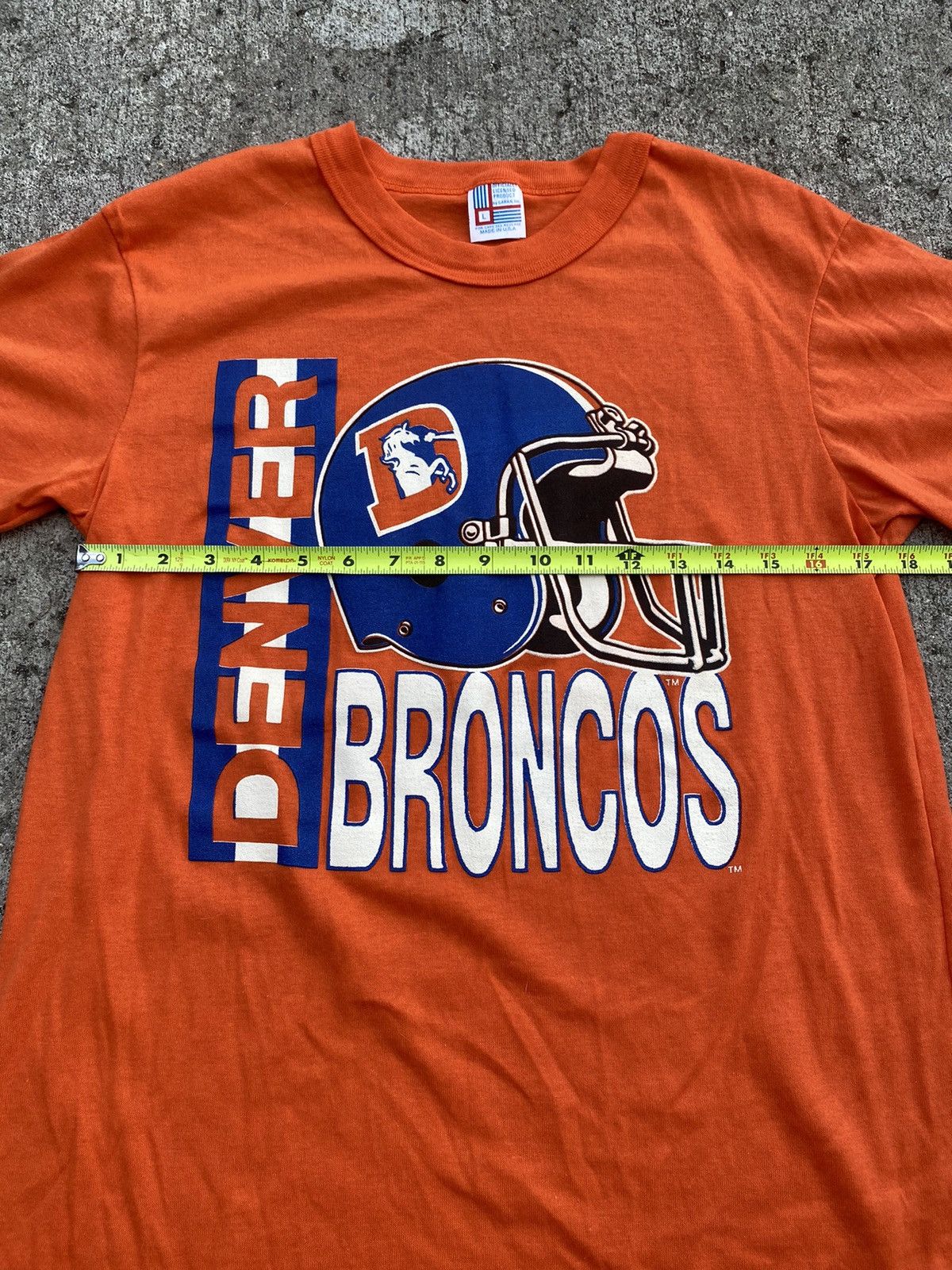 NFL × Vintage Vintage 80’s Denver Broncos NFL Single Stitch Shirt Size US L / EU 52-54 / 3 - 9 Thumbnail