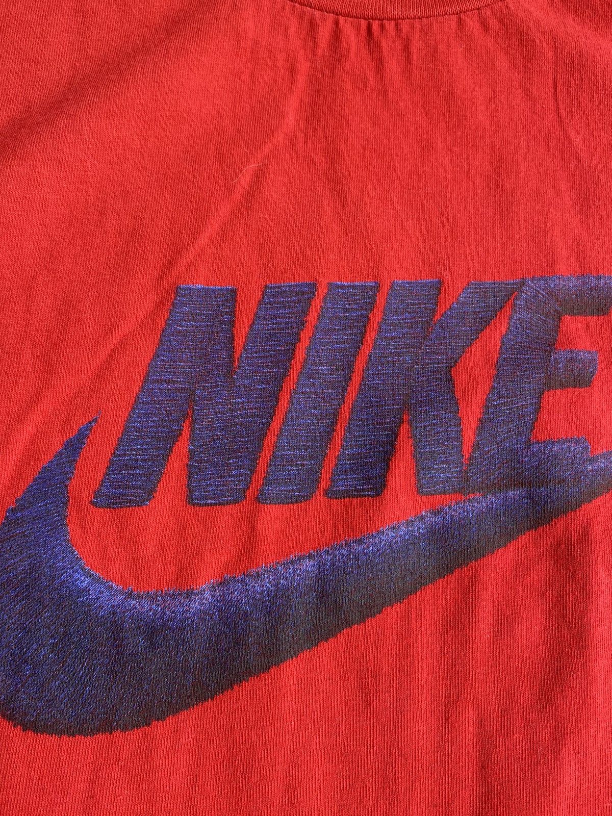 Nike × Vintage Vintage 90’s Y2K Nike Red Logo XL Shirt Size US XXL / EU 58 / 5 - 3 Thumbnail
