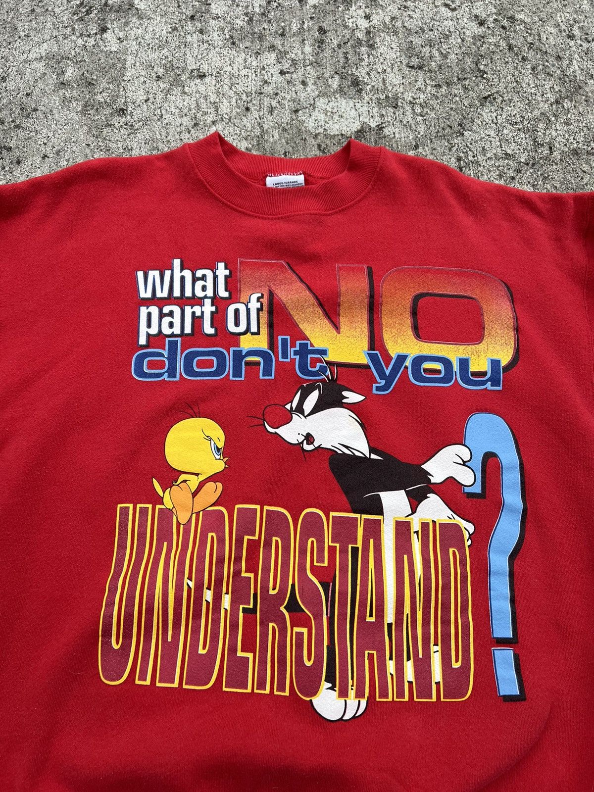 Vintage Vintage 90’s Tweety Sylvester Looney Tunes Sweatshirt Size US L / EU 52-54 / 3 - 2 Thumbnail