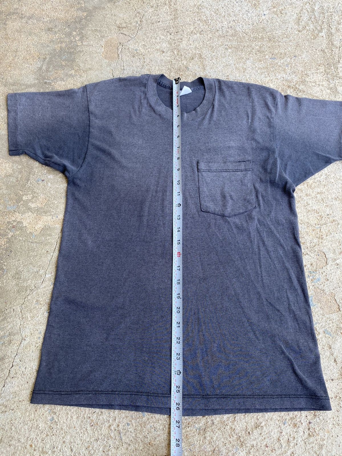 Vintage Vintage 80’s Faded Black Grunge Pocket Shirt Size US M / EU 48-50 / 2 - 7 Thumbnail