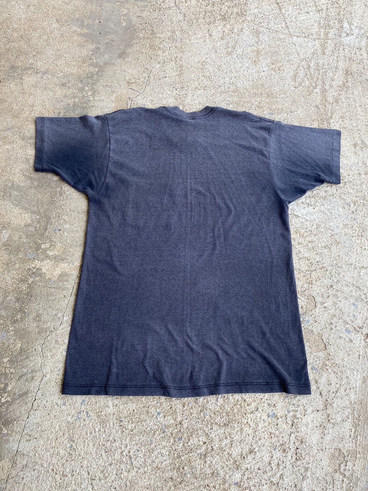 Vintage Vintage 80’s Faded Black Grunge Pocket Shirt Size US M / EU 48-50 / 2 - 5 Thumbnail