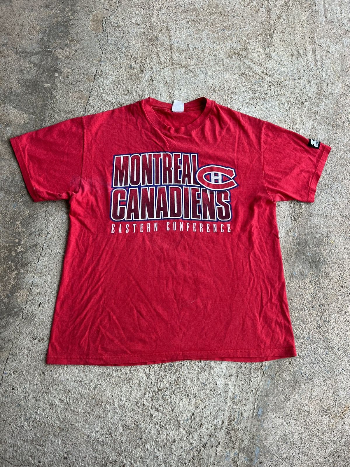 NHL × Vintage Vintage 90’s Starter Montreal Canadians Stain Shirt Size US L / EU 52-54 / 3 - 1 Thumbnail