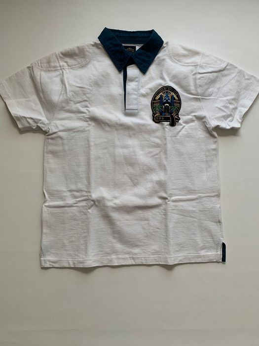 Homme Billionaire Polo Shirt Ss Crest Dark Blue