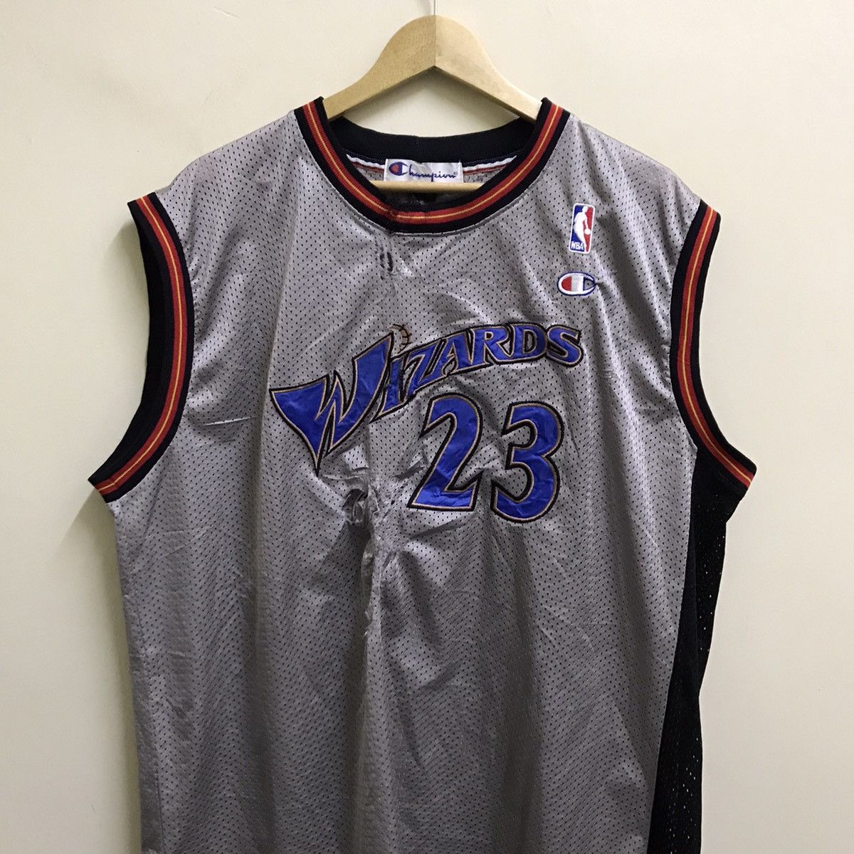 Champion × NBA × Vintage Vintage Distressed Champion Nba Basketball tanktops Jersey Size US XL / EU 56 / 4 - 4 Thumbnail