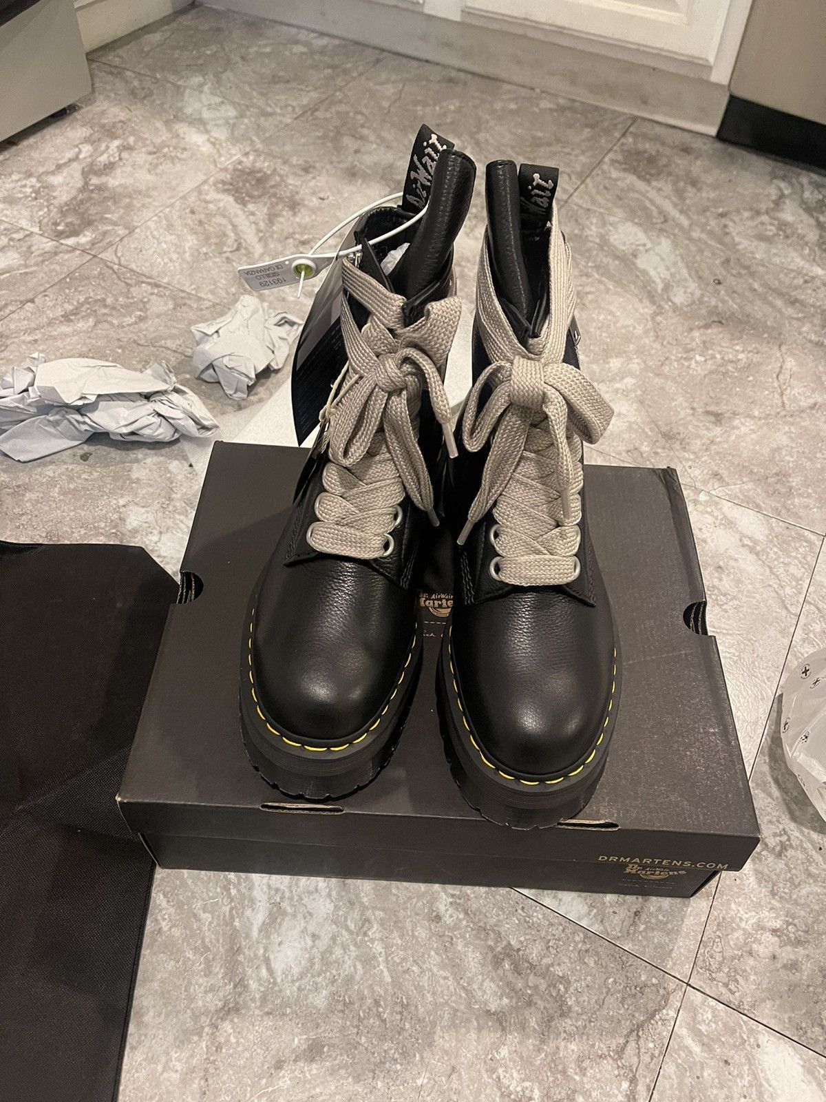 Dr. Martens × Rick Owens Rick Owens x Dr. Martens “Quad Sole Jumbo Boot” sz 4.5 - 5.5 Size US 5 / EU 37 - 8 Thumbnail
