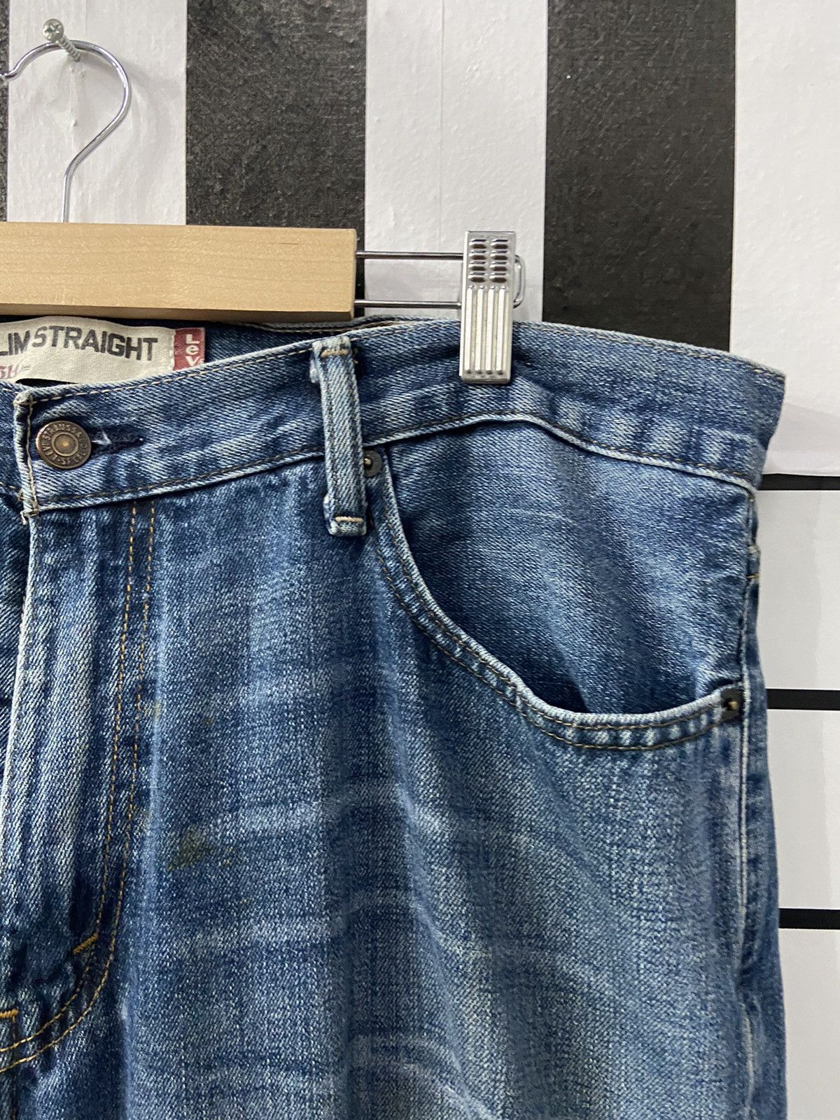 Levi's × Vintage Vintage Levi’s 514 Slim Straight Distressed Denim Pants Size US 38 / EU 54 - 7 Thumbnail
