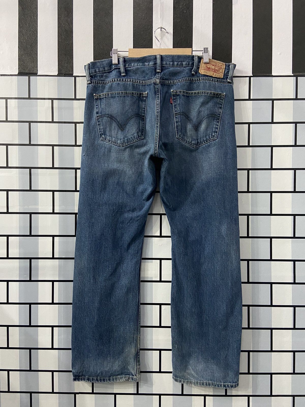 Levi's × Vintage Vintage Levi’s 514 Slim Straight Distressed Denim Pants Size US 38 / EU 54 - 2 Thumbnail