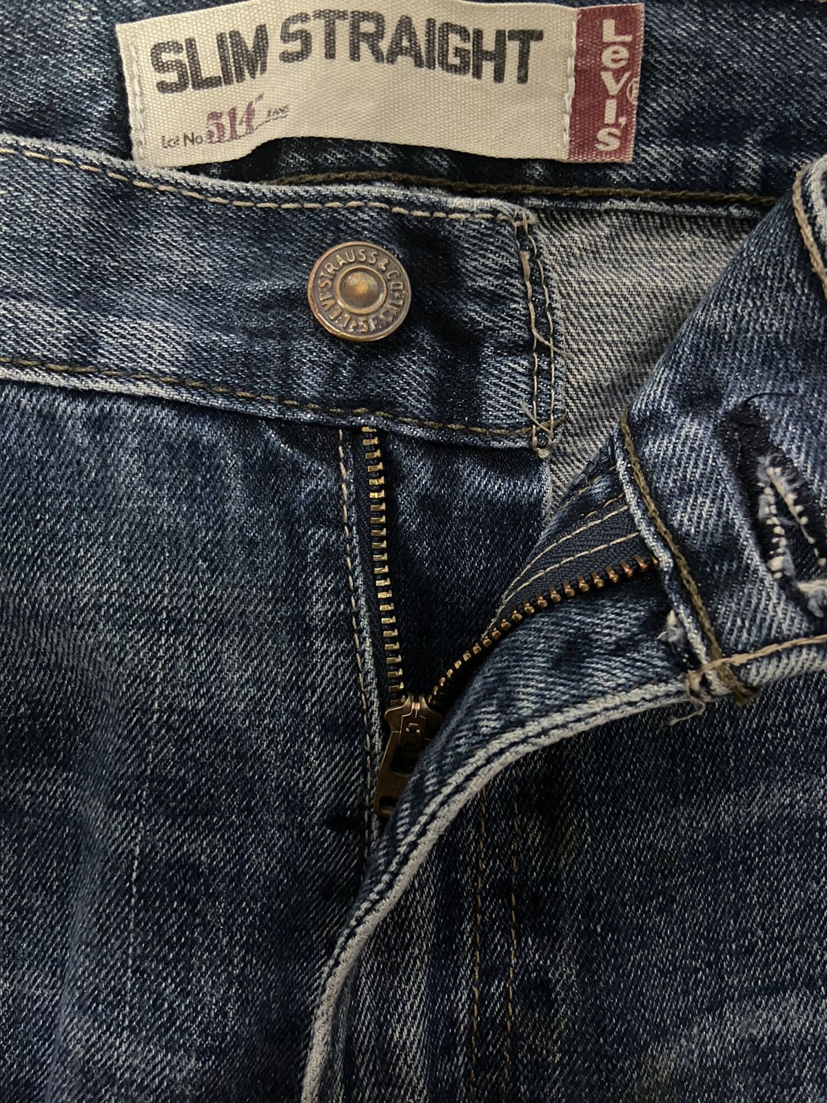 Levi's × Vintage Vintage Levi’s 514 Slim Straight Distressed Denim Pants Size US 38 / EU 54 - 18 Thumbnail