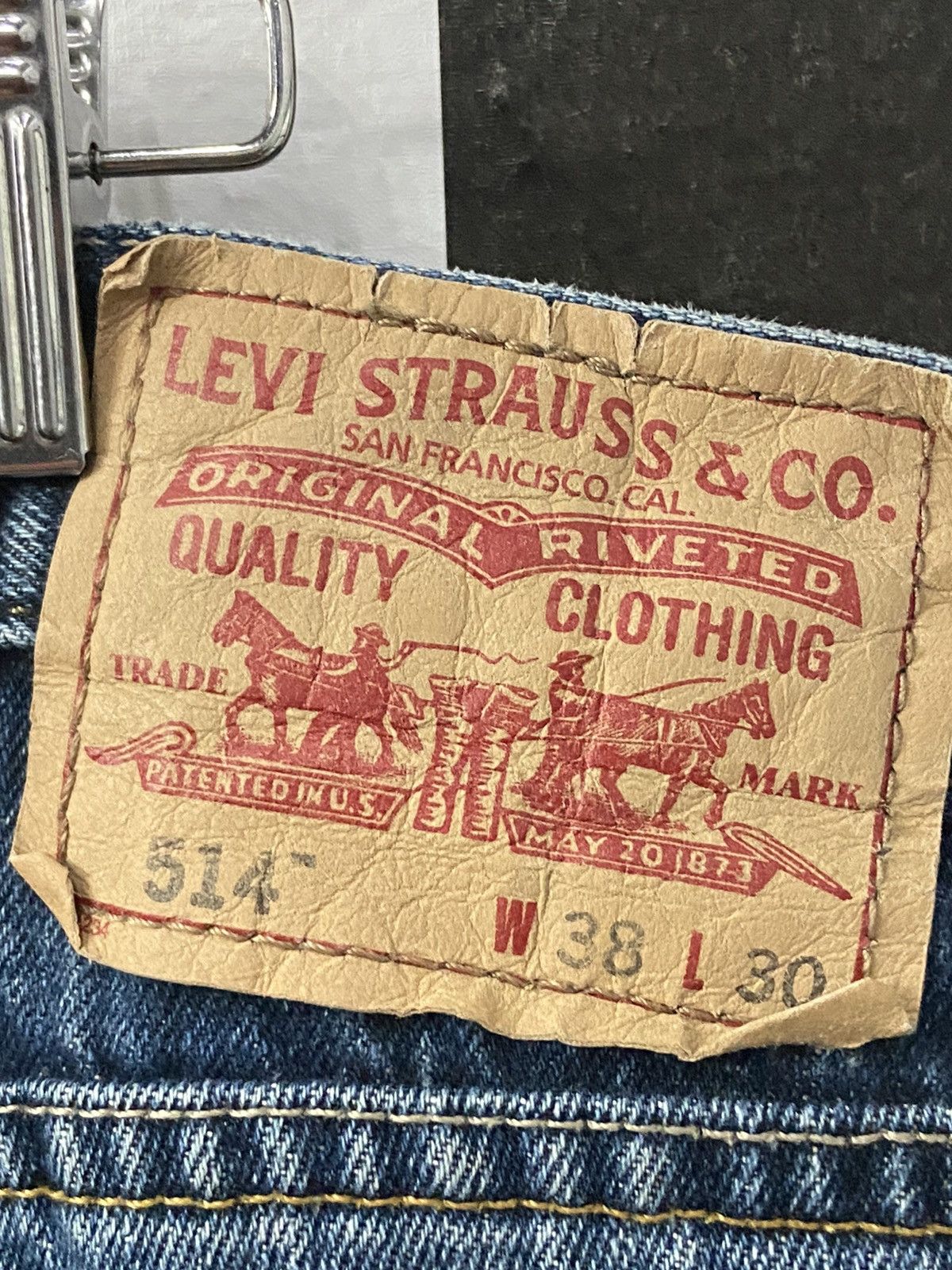 Levi's × Vintage Vintage Levi’s 514 Slim Straight Distressed Denim Pants Size US 38 / EU 54 - 16 Thumbnail