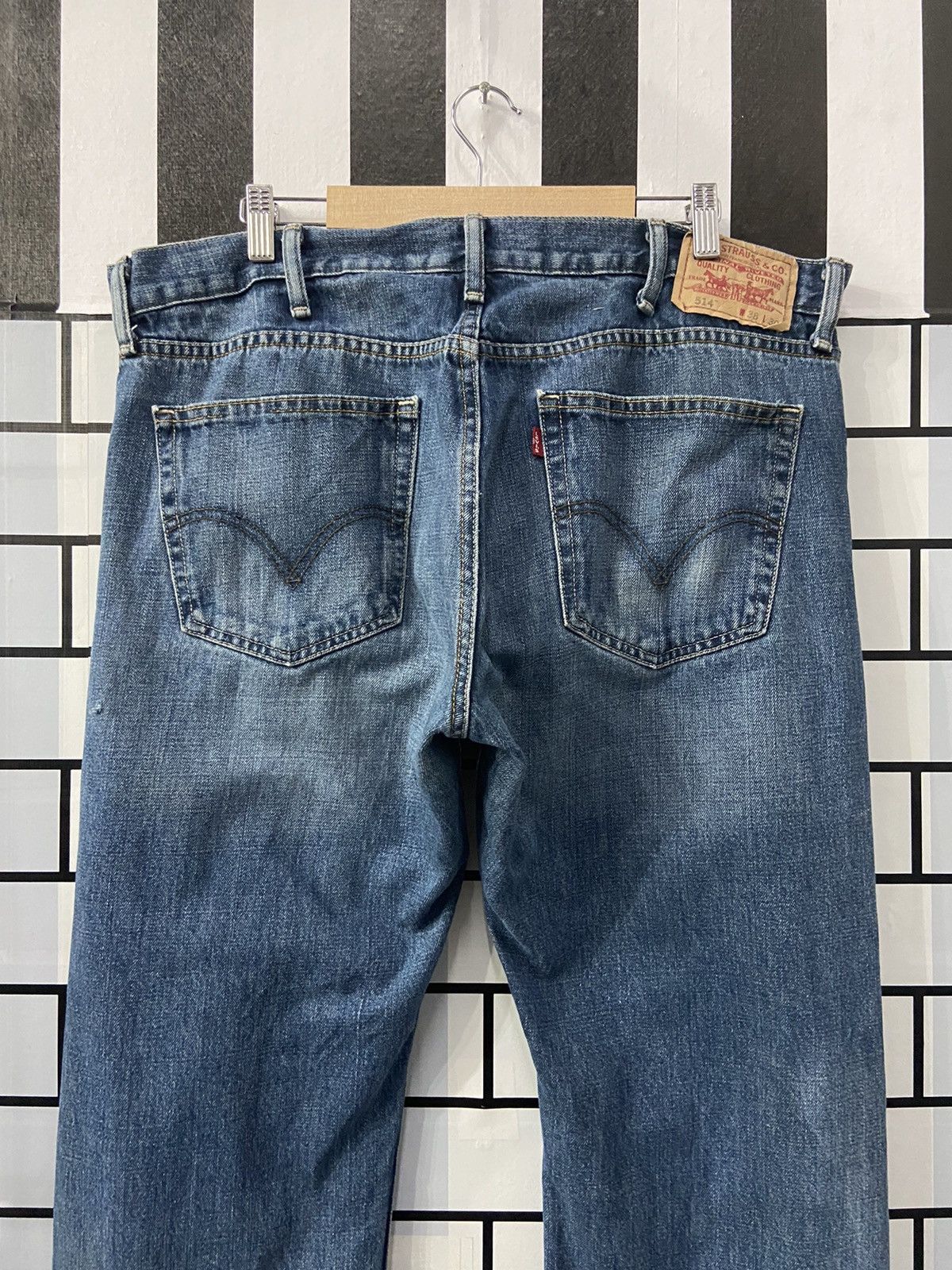 Levi's × Vintage Vintage Levi’s 514 Slim Straight Distressed Denim Pants Size US 38 / EU 54 - 11 Thumbnail
