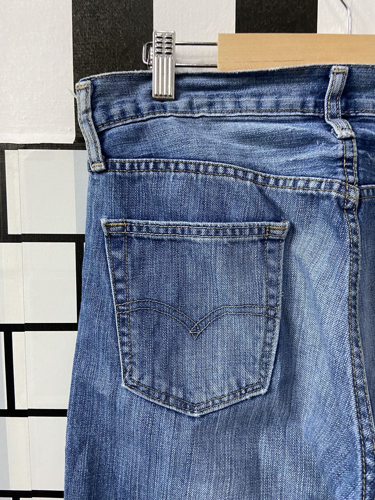 Levi's × Vintage Vintage Levi’s Distressed Blue Wash Denim Pants Size US 32 / EU 48 - 13 Thumbnail