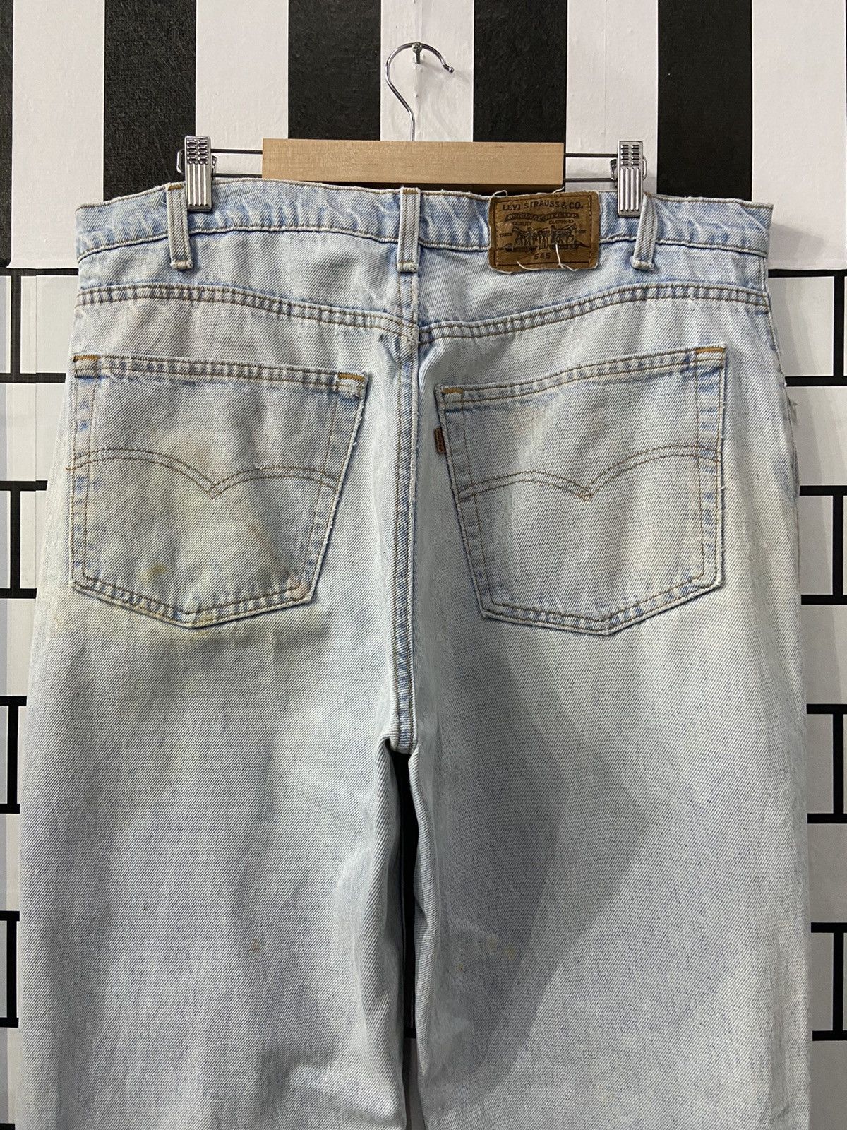 Levi's × Vintage Vintage Levi’s 545 Loosefit Distresse Light Wash Denim Pants Size US 38 / EU 54 - 12 Thumbnail