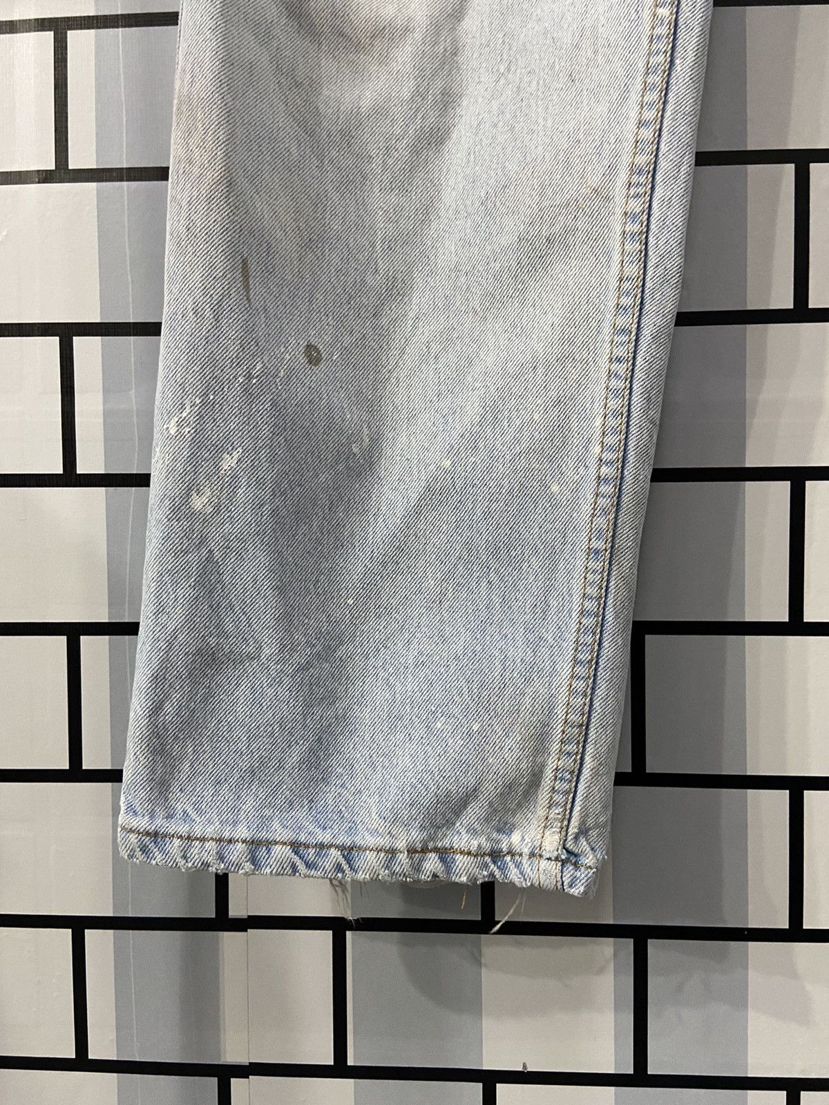 Levi's × Vintage Vintage Levi’s 545 Loosefit Distresse Light Wash Denim Pants Size US 38 / EU 54 - 6 Thumbnail