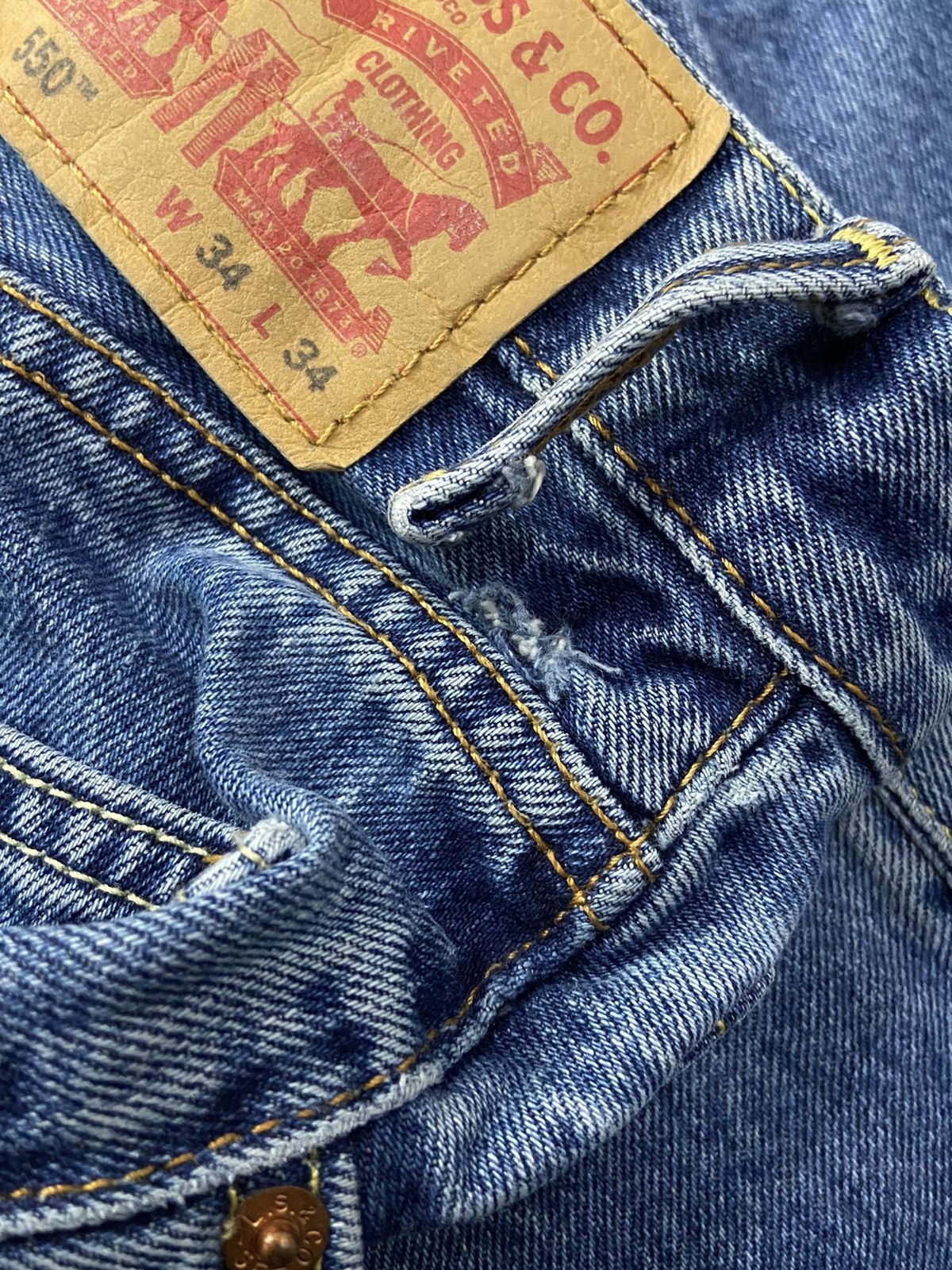 Levi's × Vintage Vintage Levi’s 550 Stonewash Denim Pants 34X34 Size US 34 / EU 50 - 18 Thumbnail