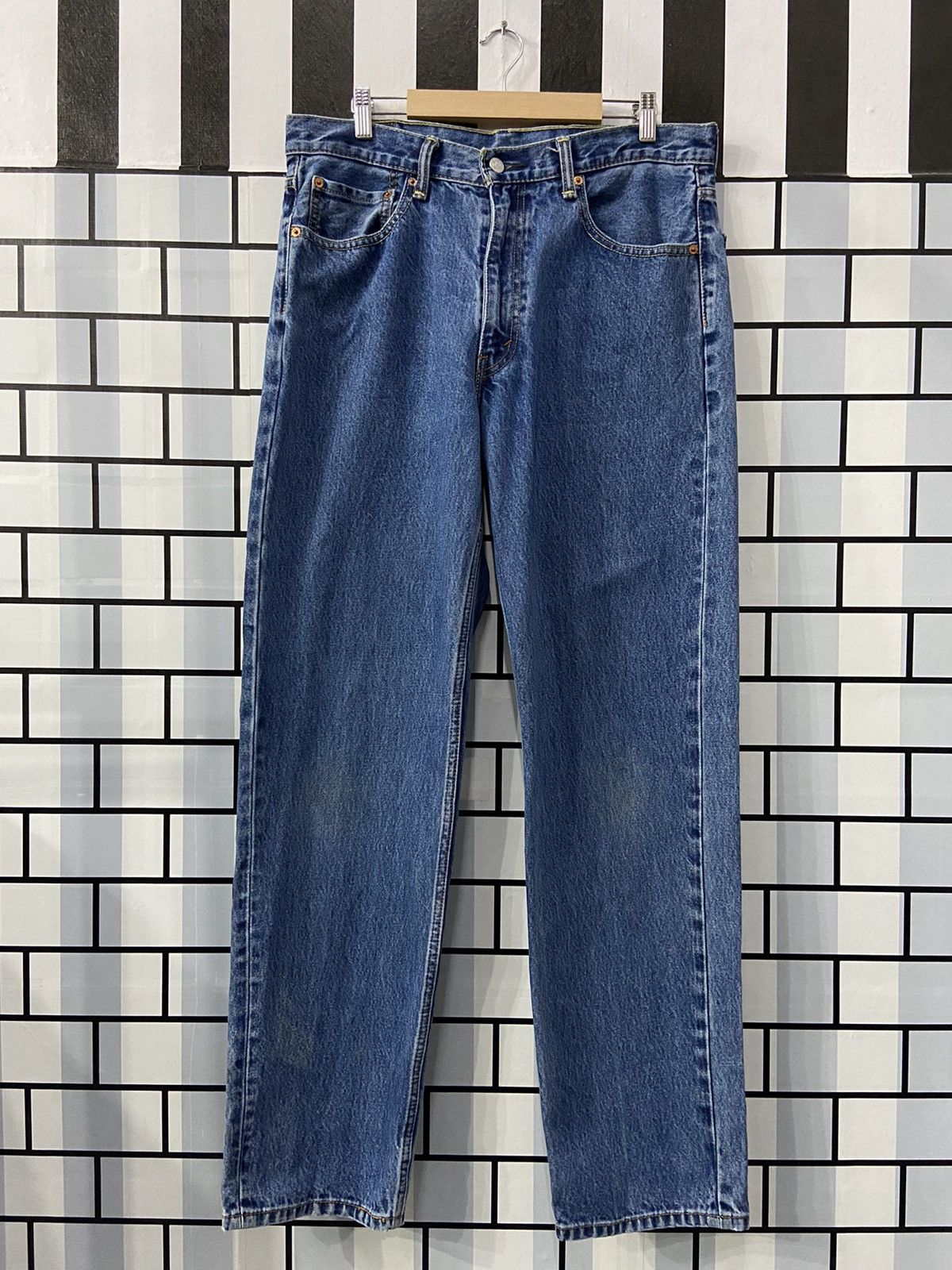 Levi's × Vintage Vintage Levi’s 550 Stonewash Denim Pants 34X34 Size US 34 / EU 50 - 1 Thumbnail