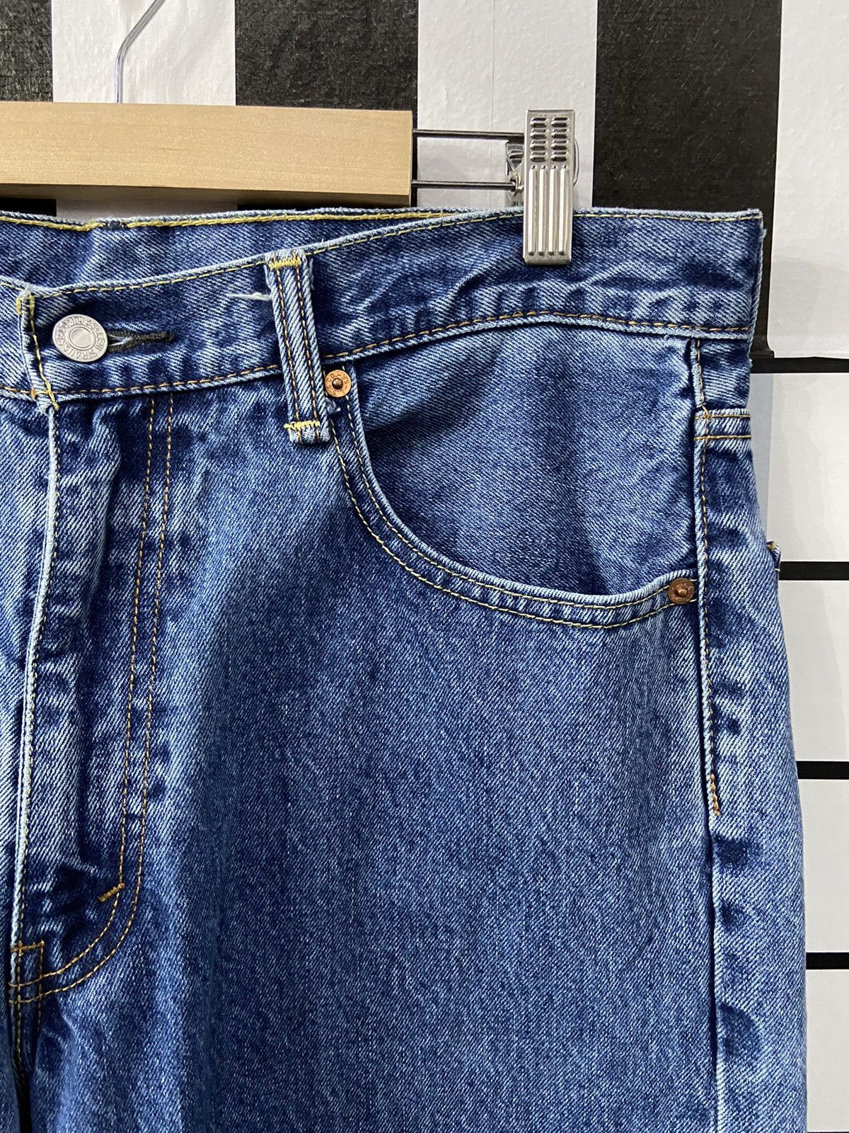 Levi's × Vintage Vintage Levi’s 550 Stonewash Denim Pants 34X34 Size US 34 / EU 50 - 9 Thumbnail