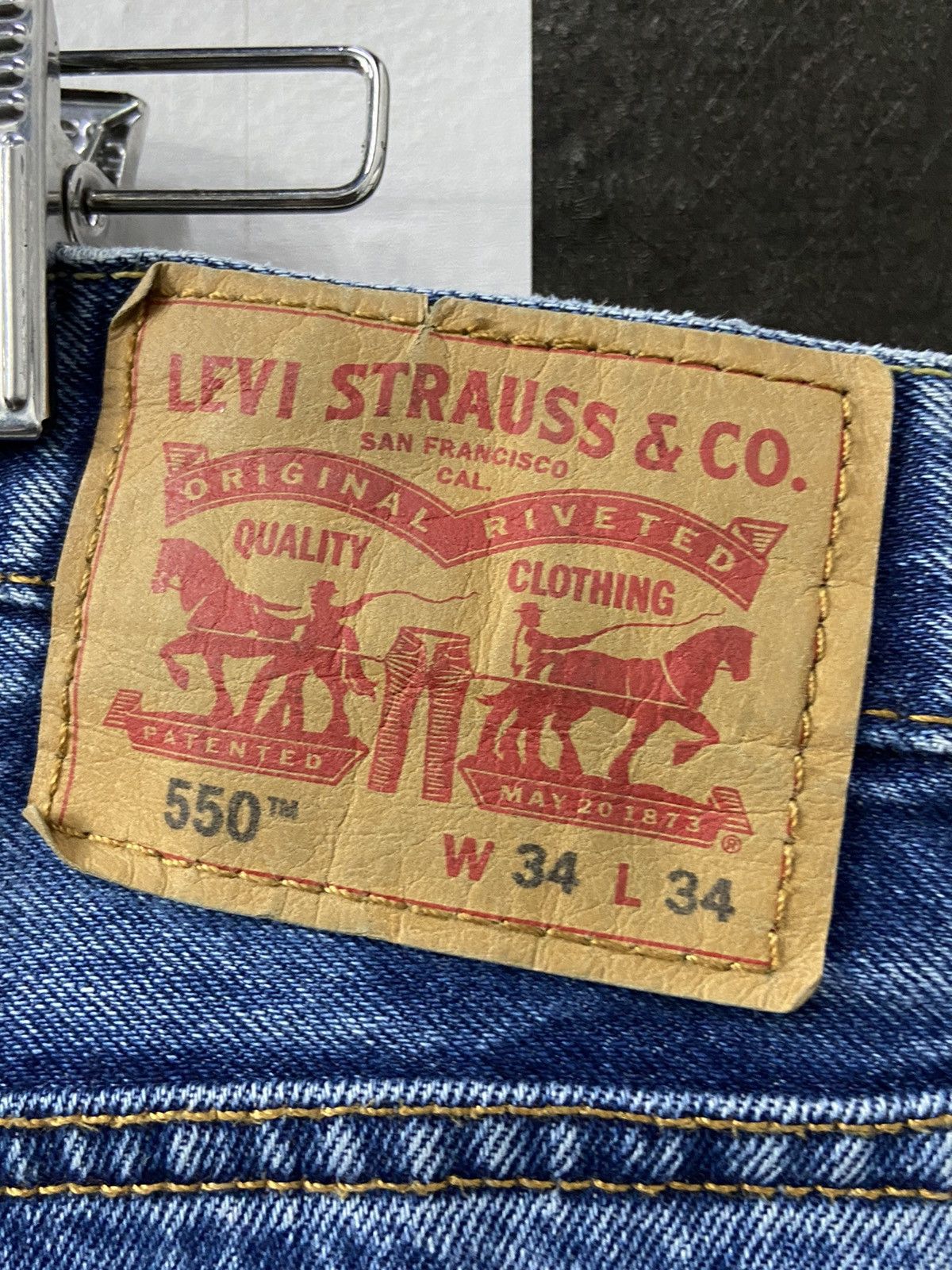 Levi's × Vintage Vintage Levi’s 550 Stonewash Denim Pants 34X34 Size US 34 / EU 50 - 17 Thumbnail