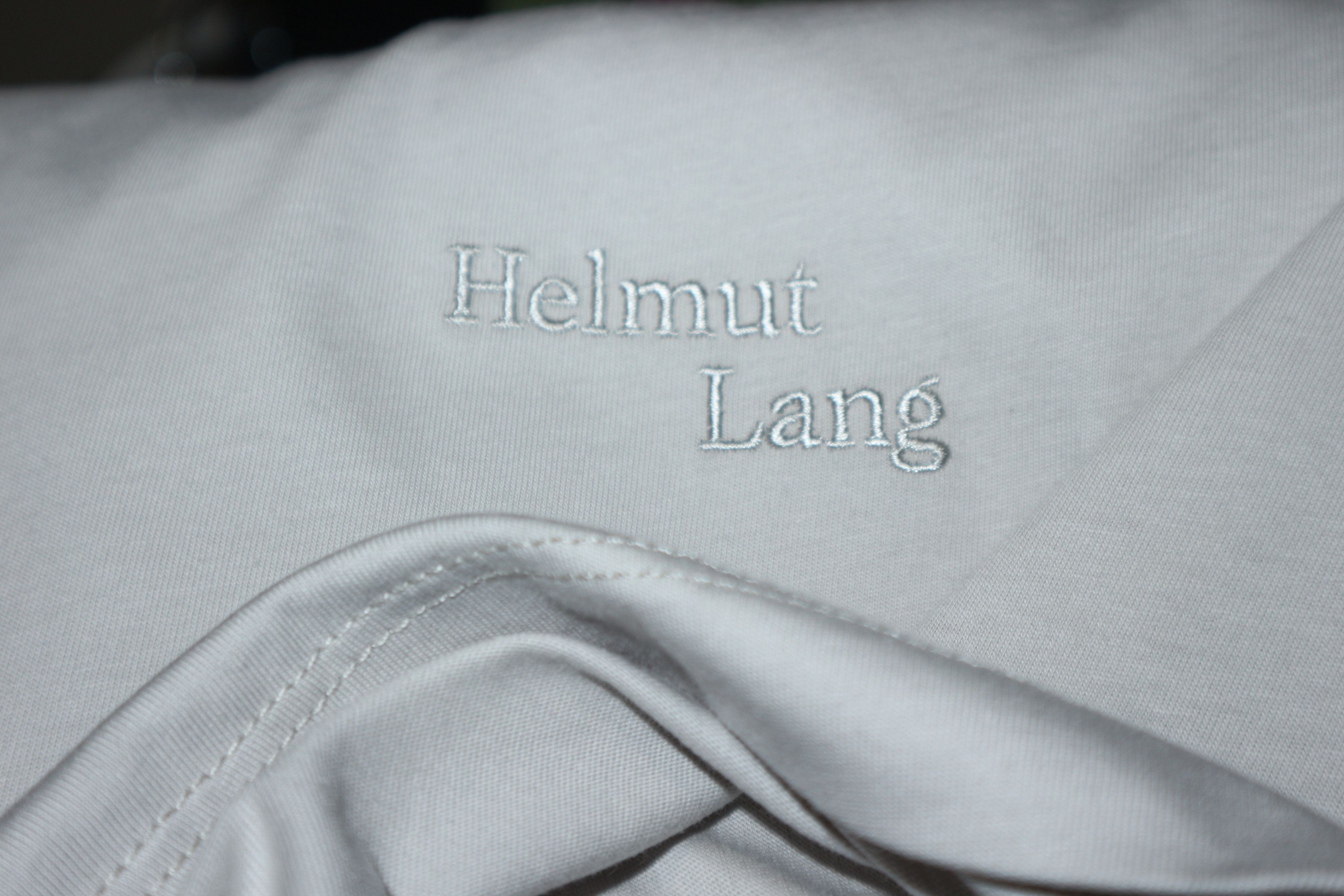 Helmut Lang embroidered logo t-shirt Size US XXL / EU 58 / 5 - 13 Thumbnail