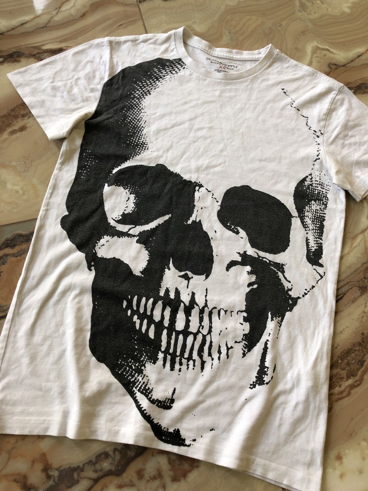 Denim & Supply Ralph Lauren × Vintage Vintage Skull Tee Size US XS / EU 42 / 0 - 2 Thumbnail