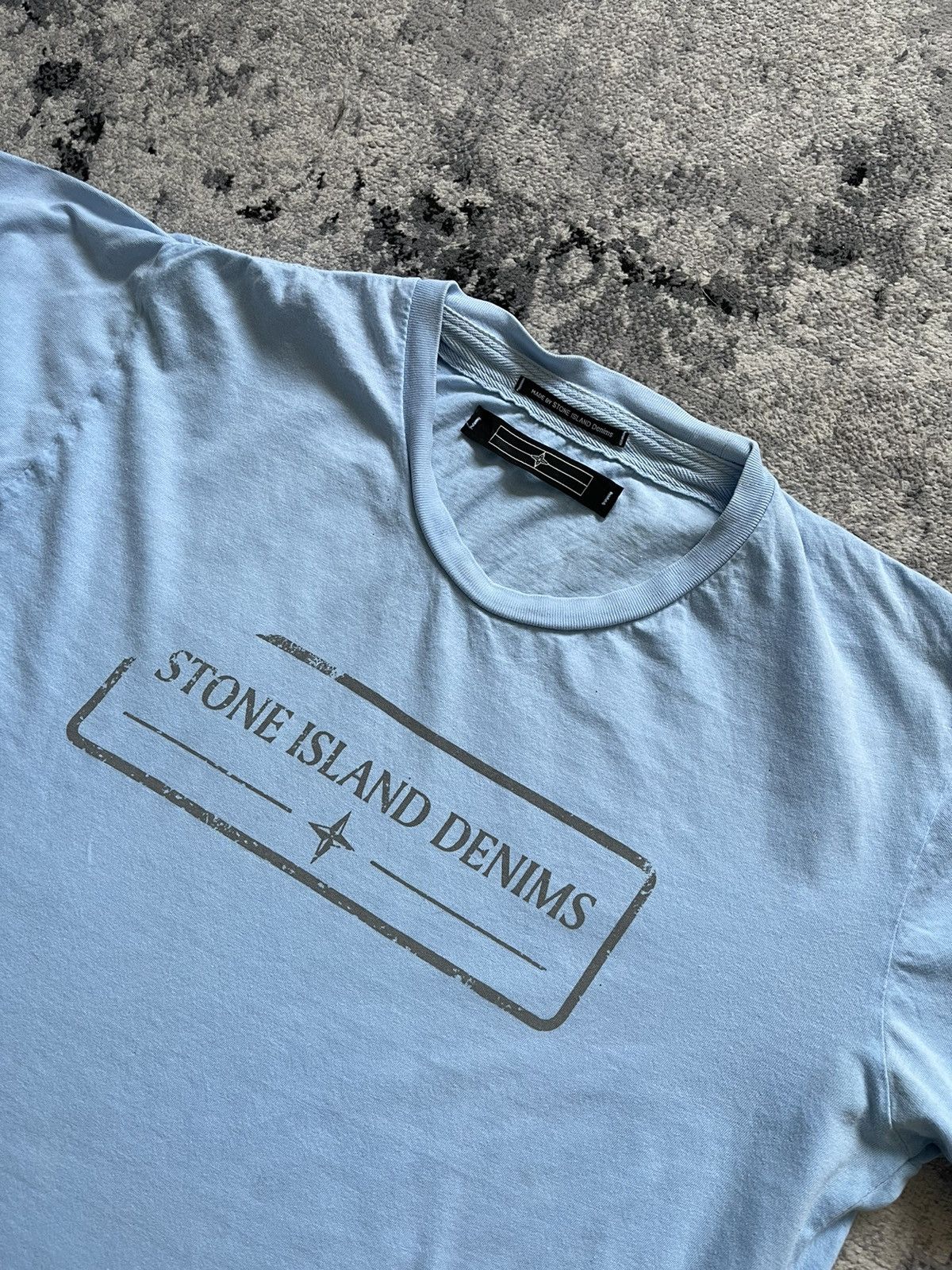 Stone Island × Vintage Stone Island Denim T-Shirt vintage L Size US L / EU 52-54 / 3 - 2 Thumbnail