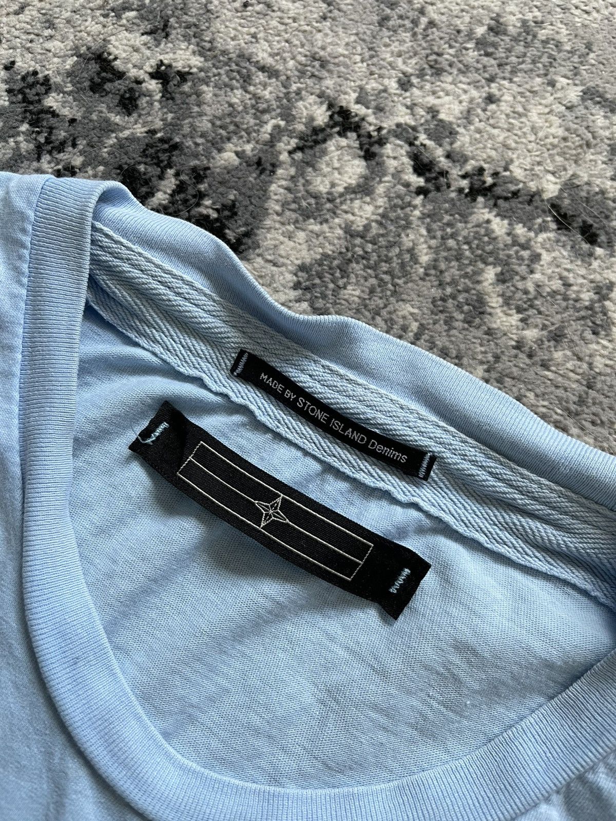 Stone Island × Vintage Stone Island Denim T-Shirt vintage L Size US L / EU 52-54 / 3 - 3 Thumbnail