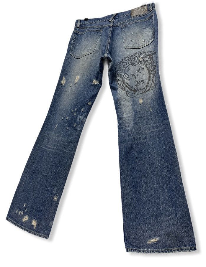 PPFM × Vintage PPFM Medusa Art Flare Denim Inspired By Versace Size US 30 / EU 46 - 9 Thumbnail