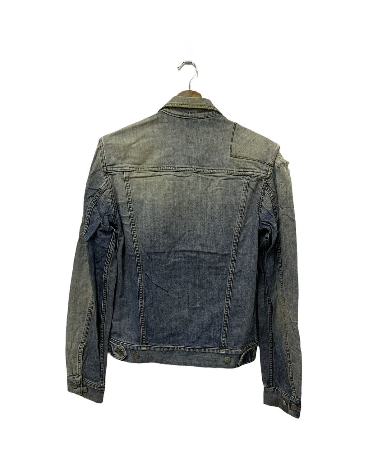 Marc Jacobs × Vintage Vintage Marc Jacobs Trucker Distressed Denim Jacket Size US S / EU 44-46 / 1 - 9 Thumbnail