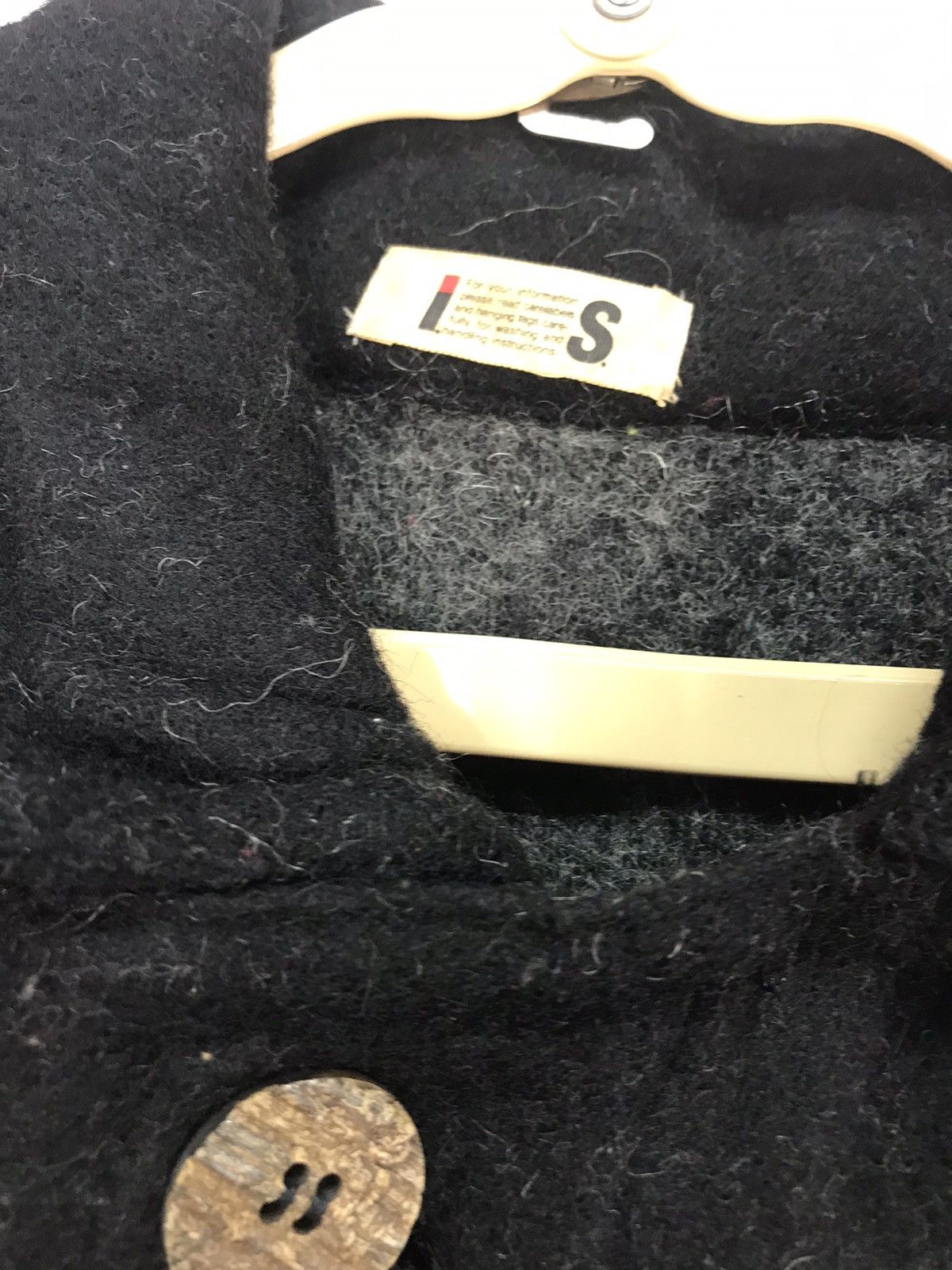 Designer × Issey Miyake × Japanese Brand 🔥RARE🔥IS buttom up wool long jacket by issey miyake Size US L / EU 52-54 / 3 - 5 Thumbnail