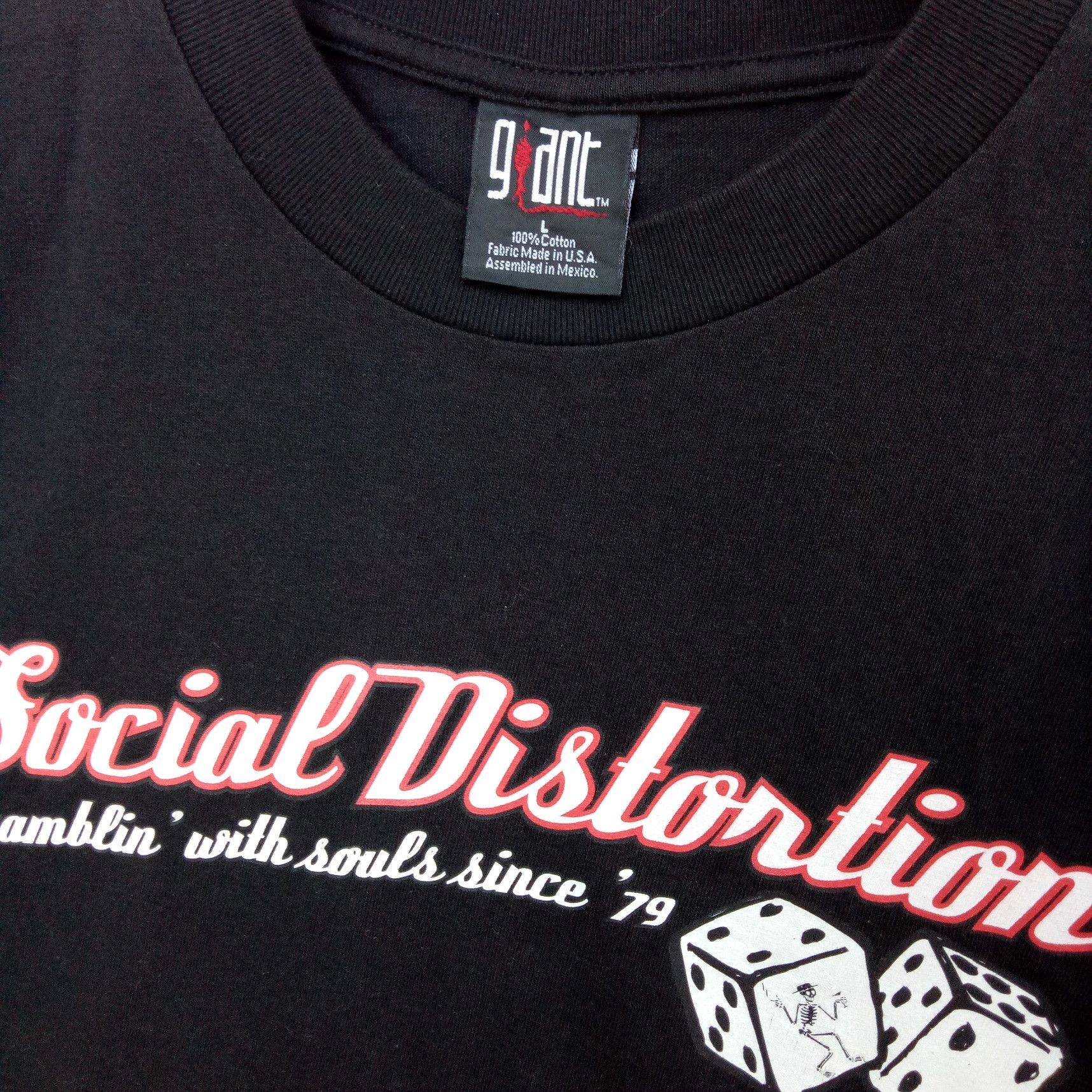 Band Tees VINTAGE SOCIAL DISTORTION Gamblin Souls punk rock shirt Size US L / EU 52-54 / 3 - 2 Thumbnail