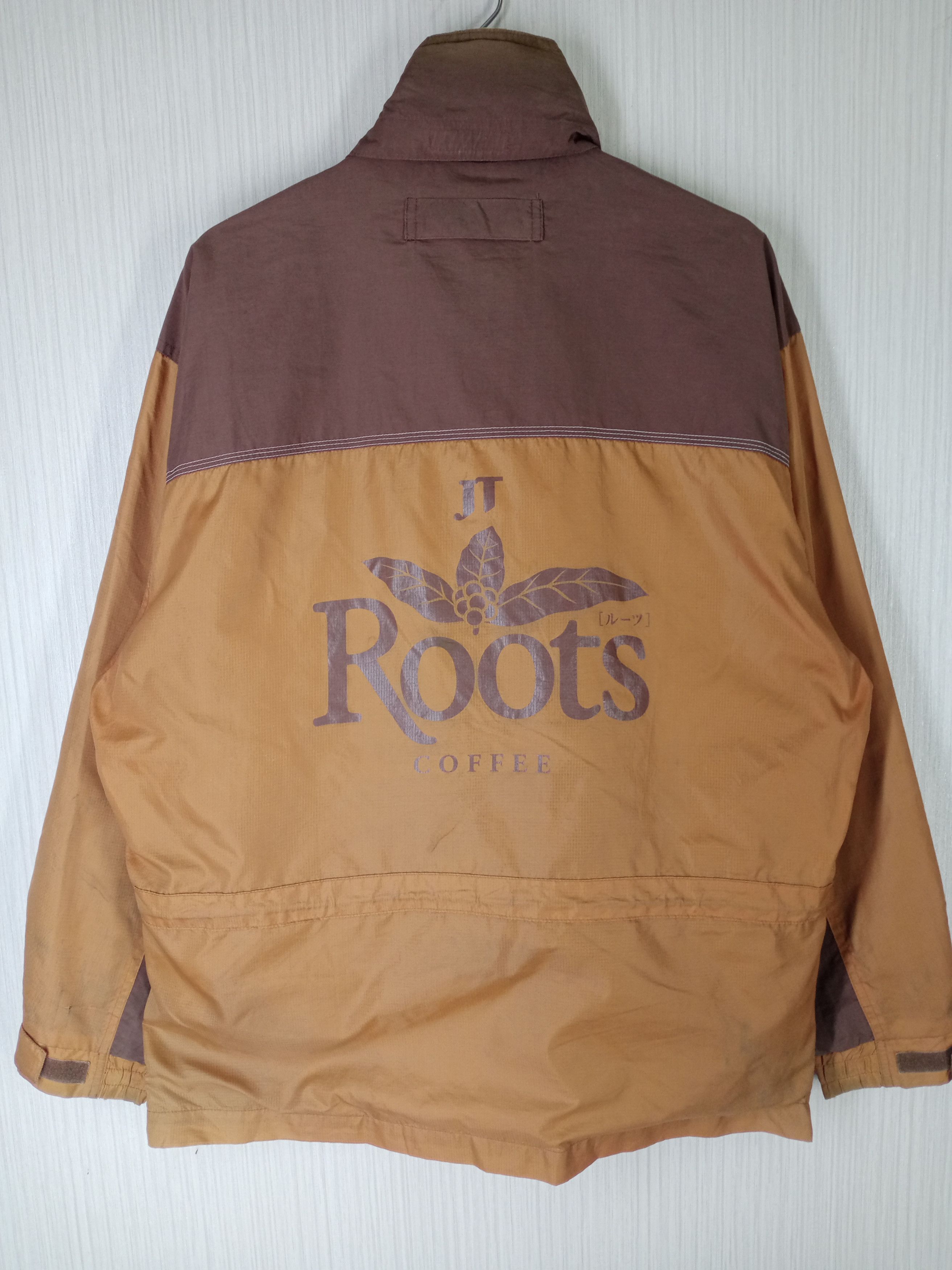 Japanese Brand × Roots × Vintage Rare Vintage Roots Coffee Big Logo Jacket Size US XL / EU 56 / 4 - 1 Thumbnail