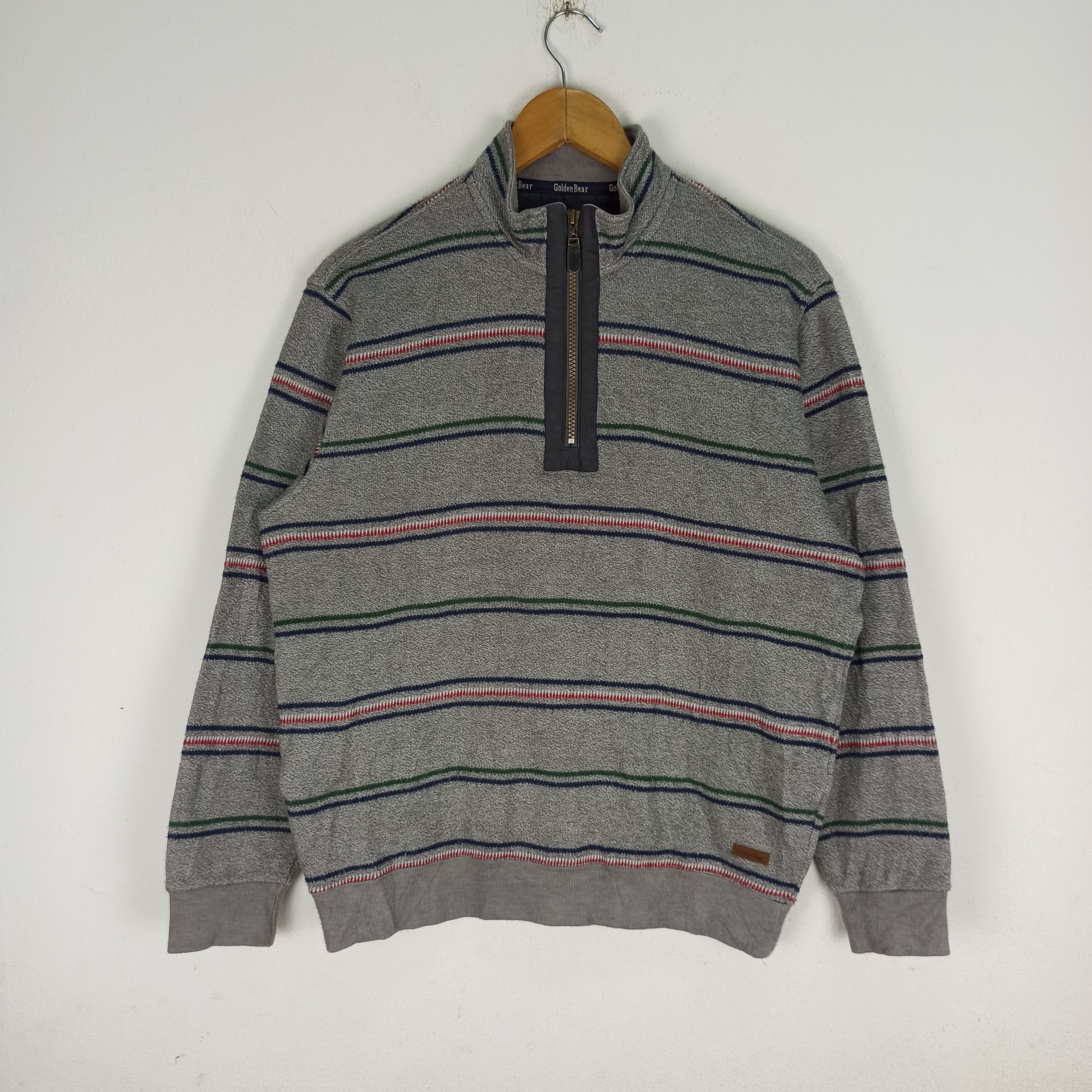 Golden Bear Vintage Golden Bear Stripes Sweatshirt Good Condition Size US L / EU 52-54 / 3 - 1 Thumbnail