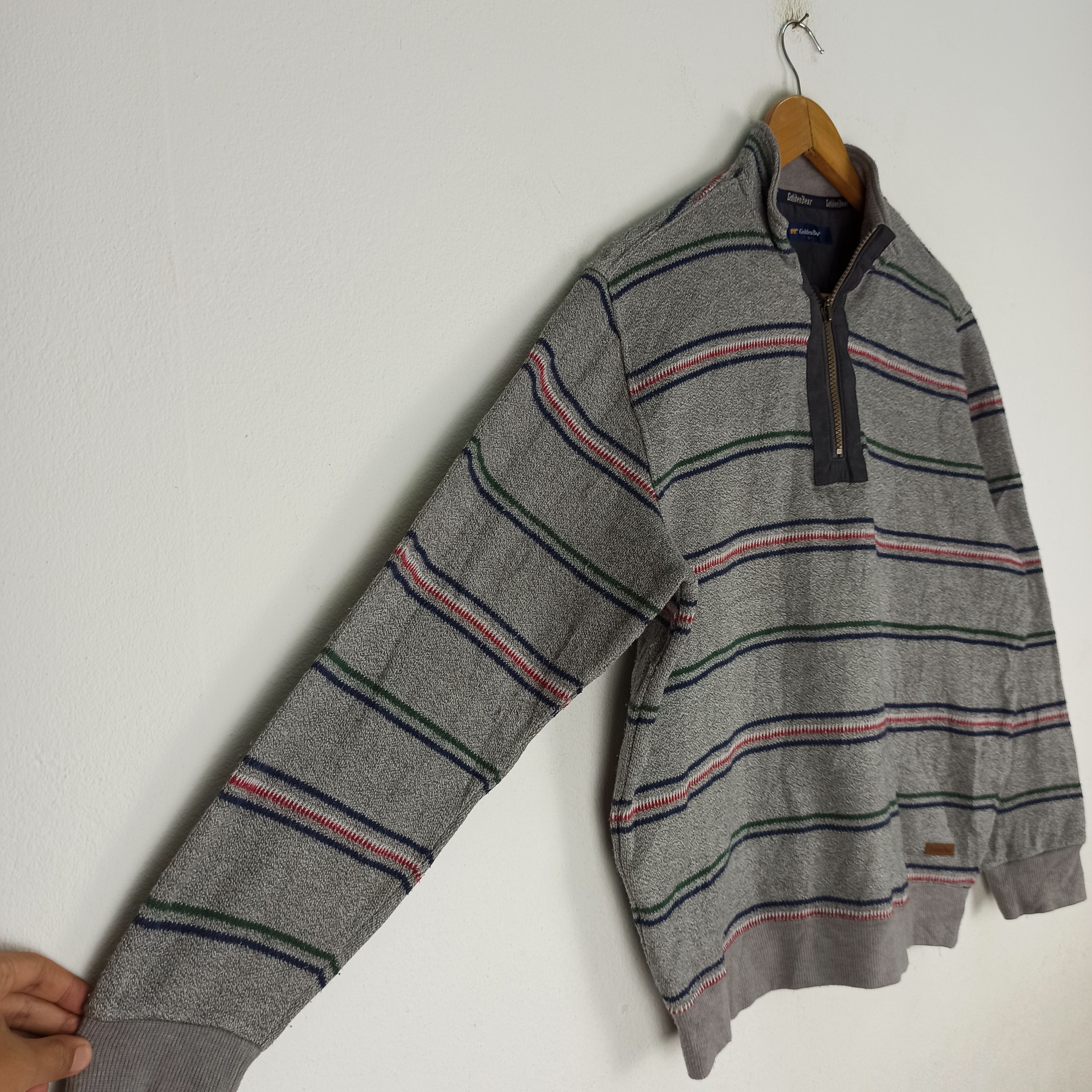 Golden Bear Vintage Golden Bear Stripes Sweatshirt Good Condition Size US L / EU 52-54 / 3 - 4 Thumbnail
