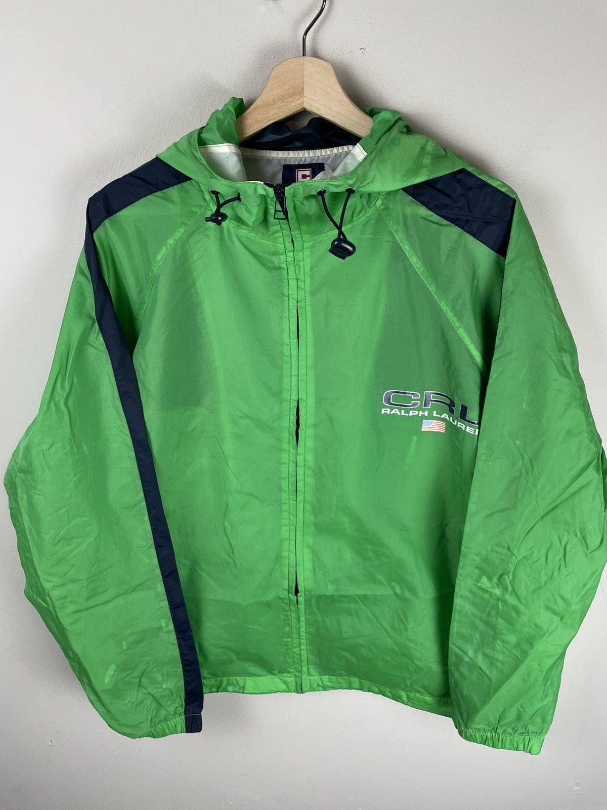 Ralph Lauren POLO SPORT windbreaker, men's size M polyester blue type Vintage Second Hand
